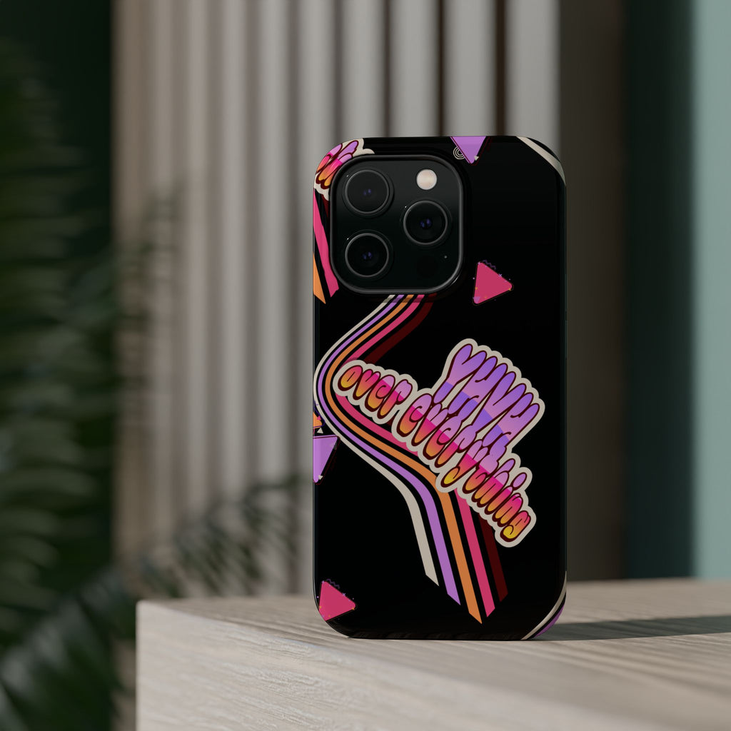 Retro 'YHVH over everything' Magnetic Phone Case — Impact-Resistant Protective Cover