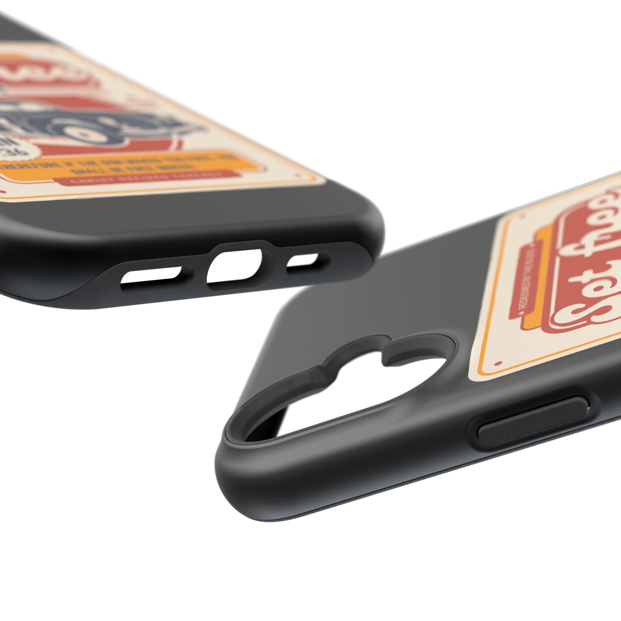 Men's 'Set free indeed' Vintage Graphic Phone Case — Magnetic Impact-Resistant