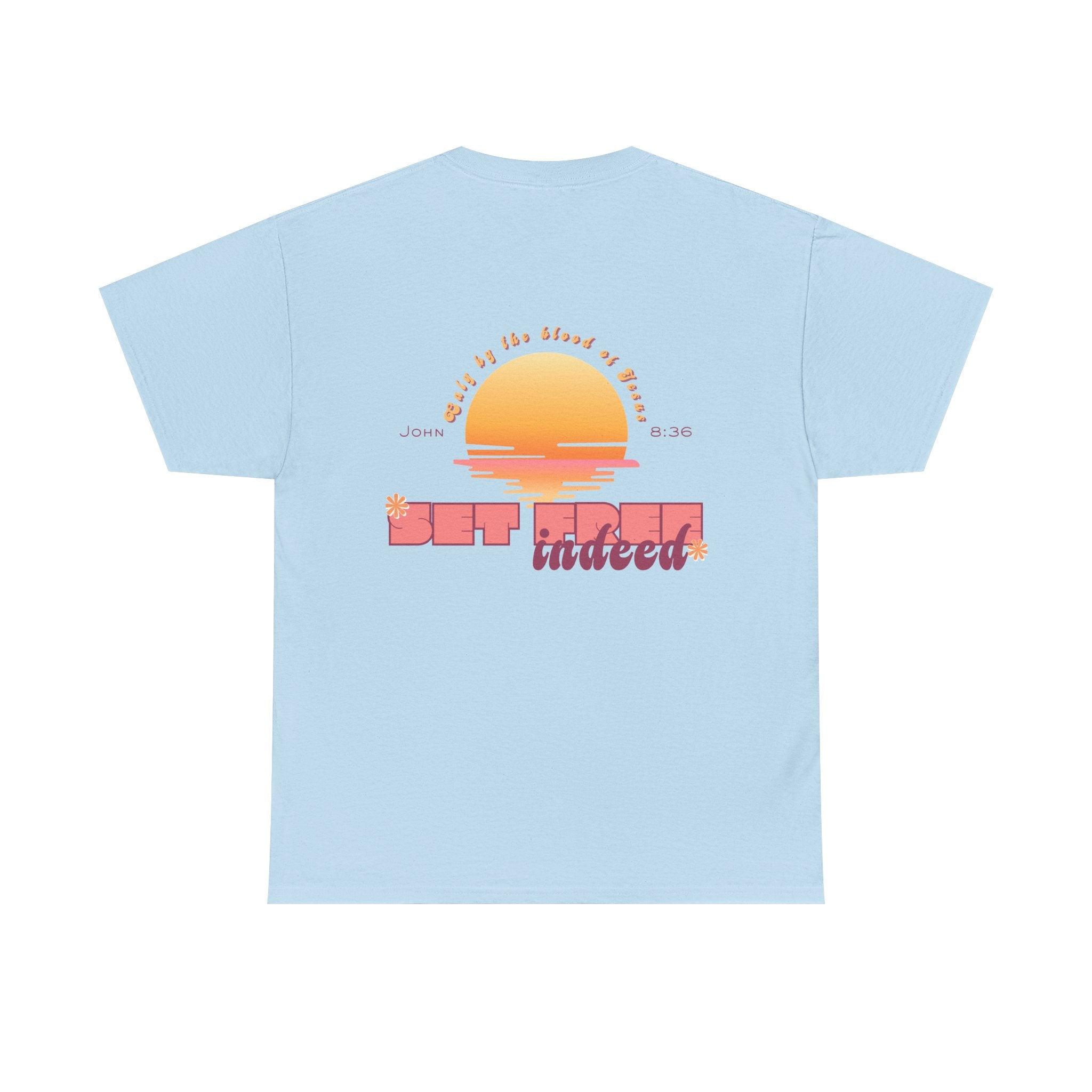 Women's 'Set free indeed' John 8:36- Heavy Cotton Tee