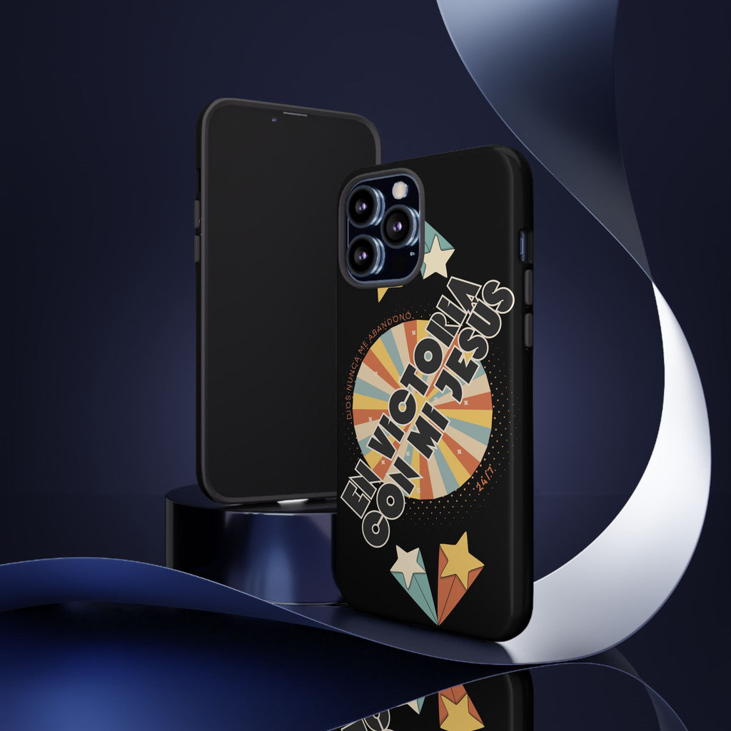 'En Victoria Con Jesús' Retro Protección de telefono