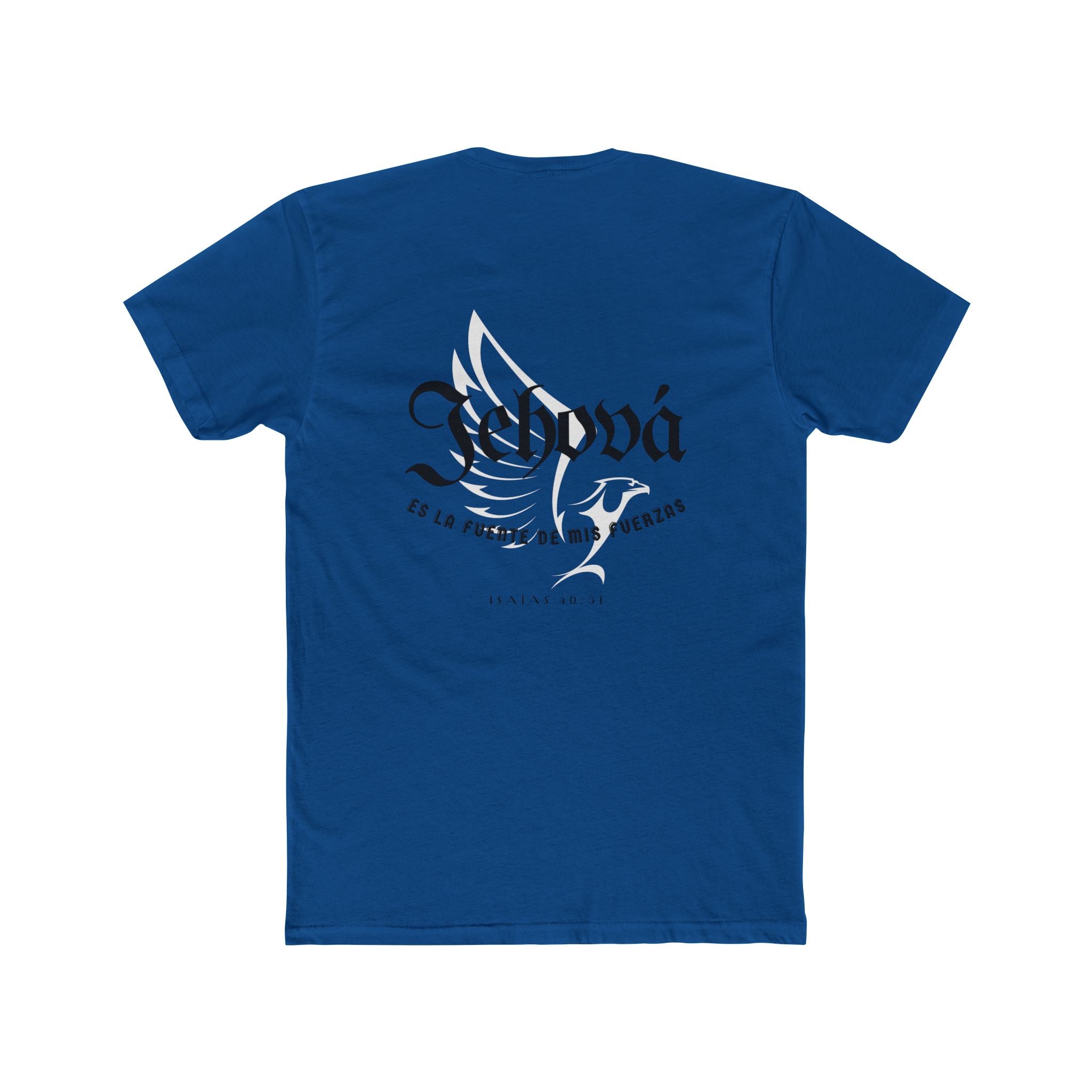 Isaías 40:31 Camisa para hombres — "Jehová es la fuente de mis fuerzas" Christian Faith T‑Shirt