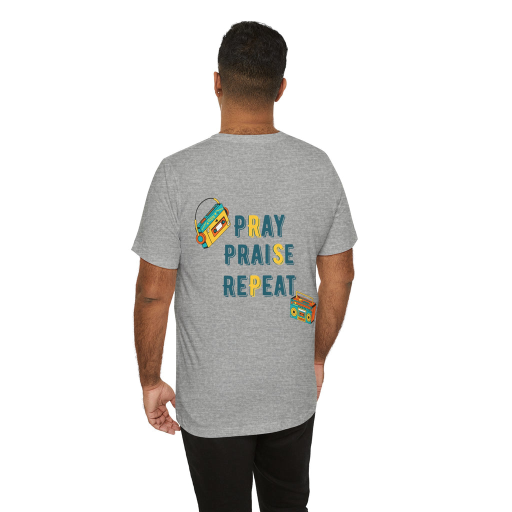 Pray Praise Repeat T-Shirt — Vintage Boombox Christian Tee