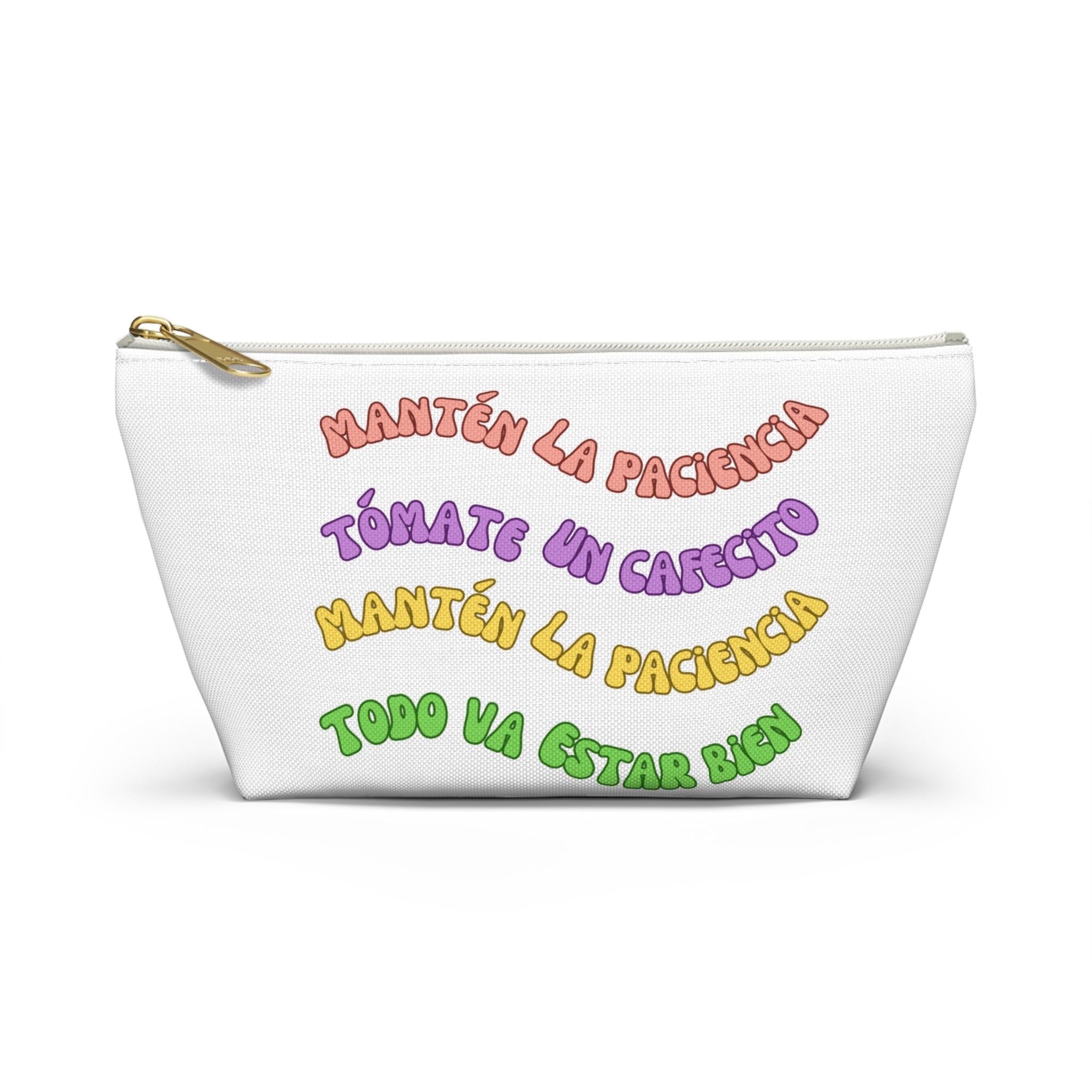 Accessory Pouch — Spanish Message “Mantén la Paciencia...”