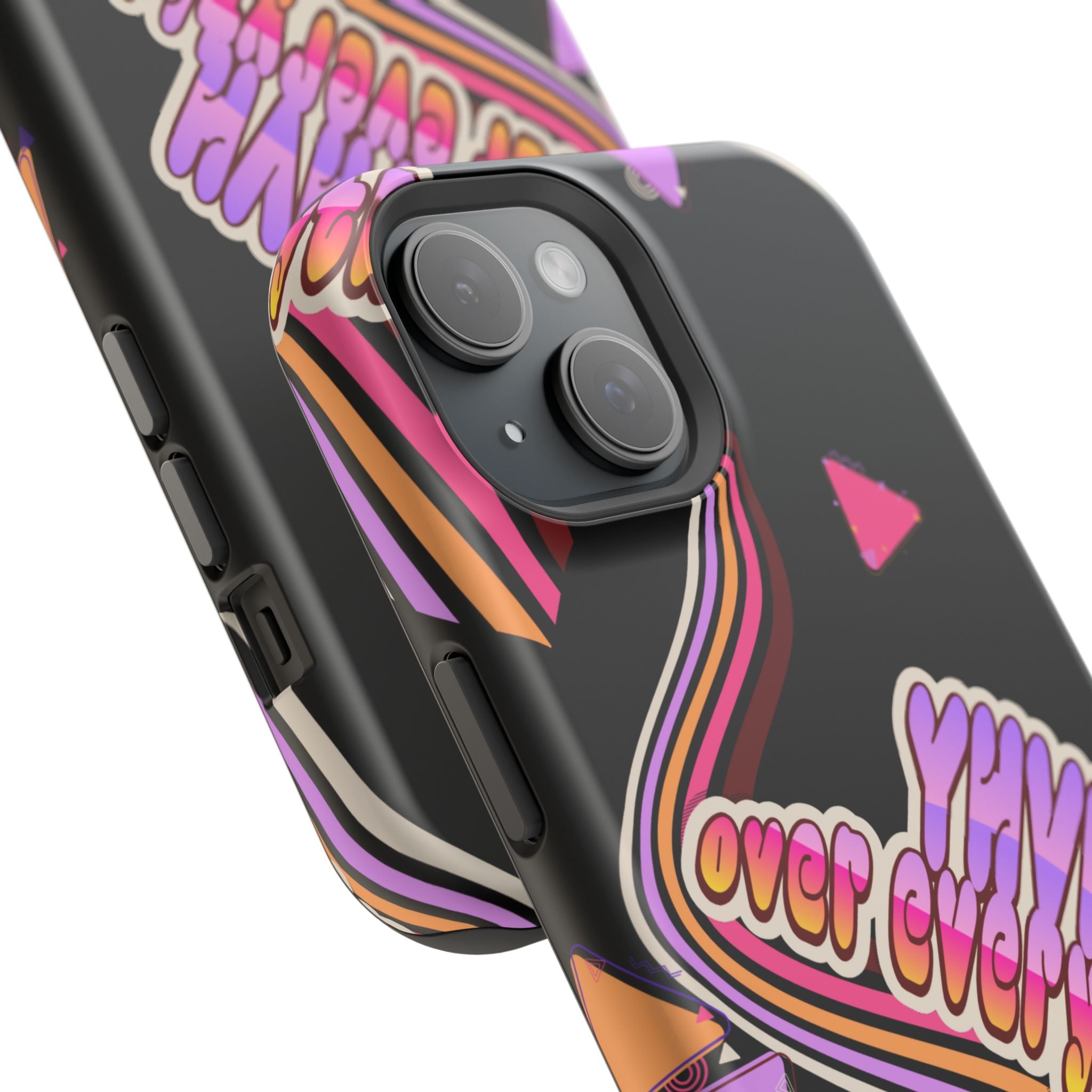 Retro 'YHVH over everything' Magnetic Phone Case — Impact-Resistant Protective Cover