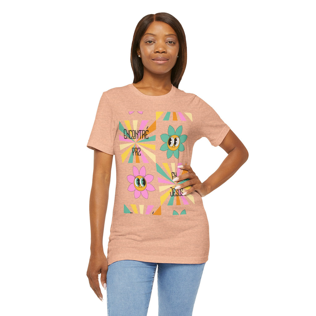 Woman's Spanish "Encontré paz en Jesús"- Camisa Retro Español