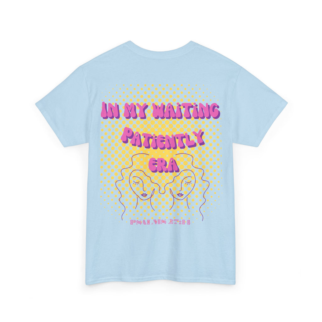 Women's 'In my Waiting Patiently Era' Tee - Yellow Graphic Jersey Short Sleeve