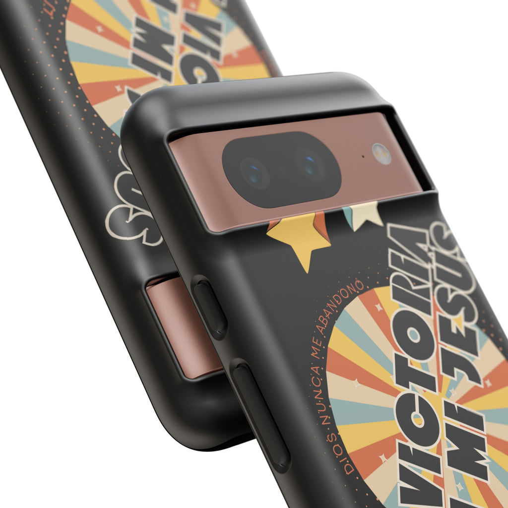 'En Victoria Con Jesús' Retro Protección de telefono
