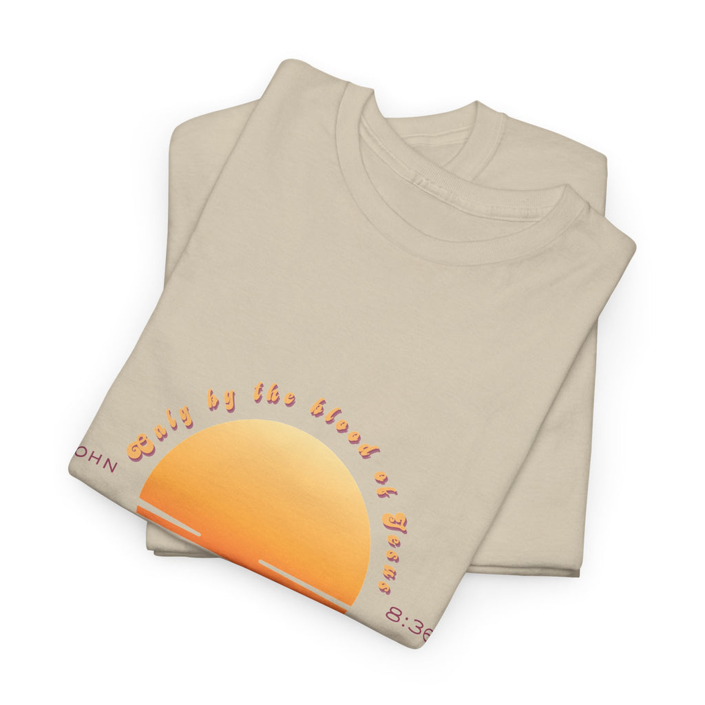 Women's 'Set free indeed' John 8:36- Heavy Cotton Tee