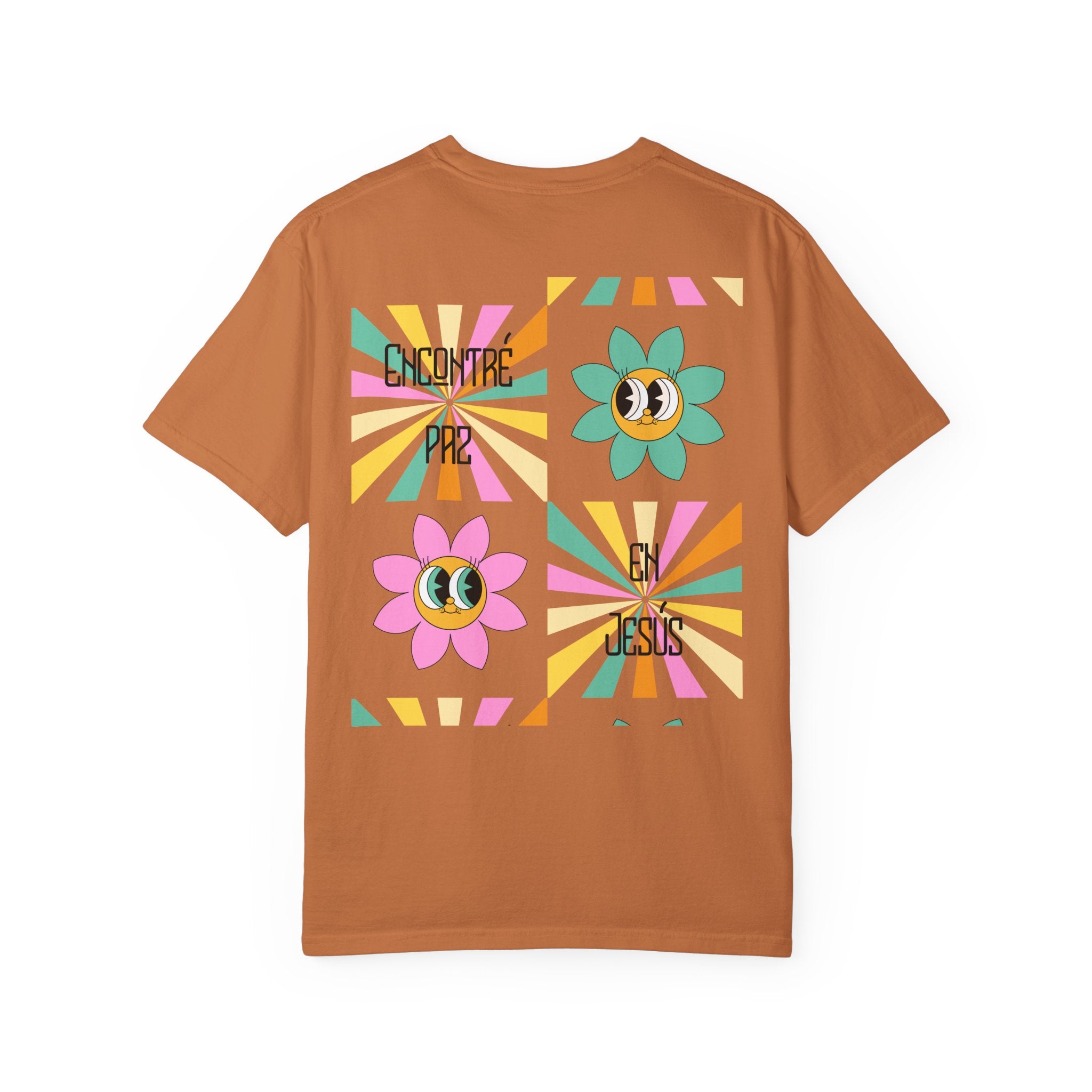 Woman's Spanish "Encontré paz en Jesús"- Camisa Retro Español