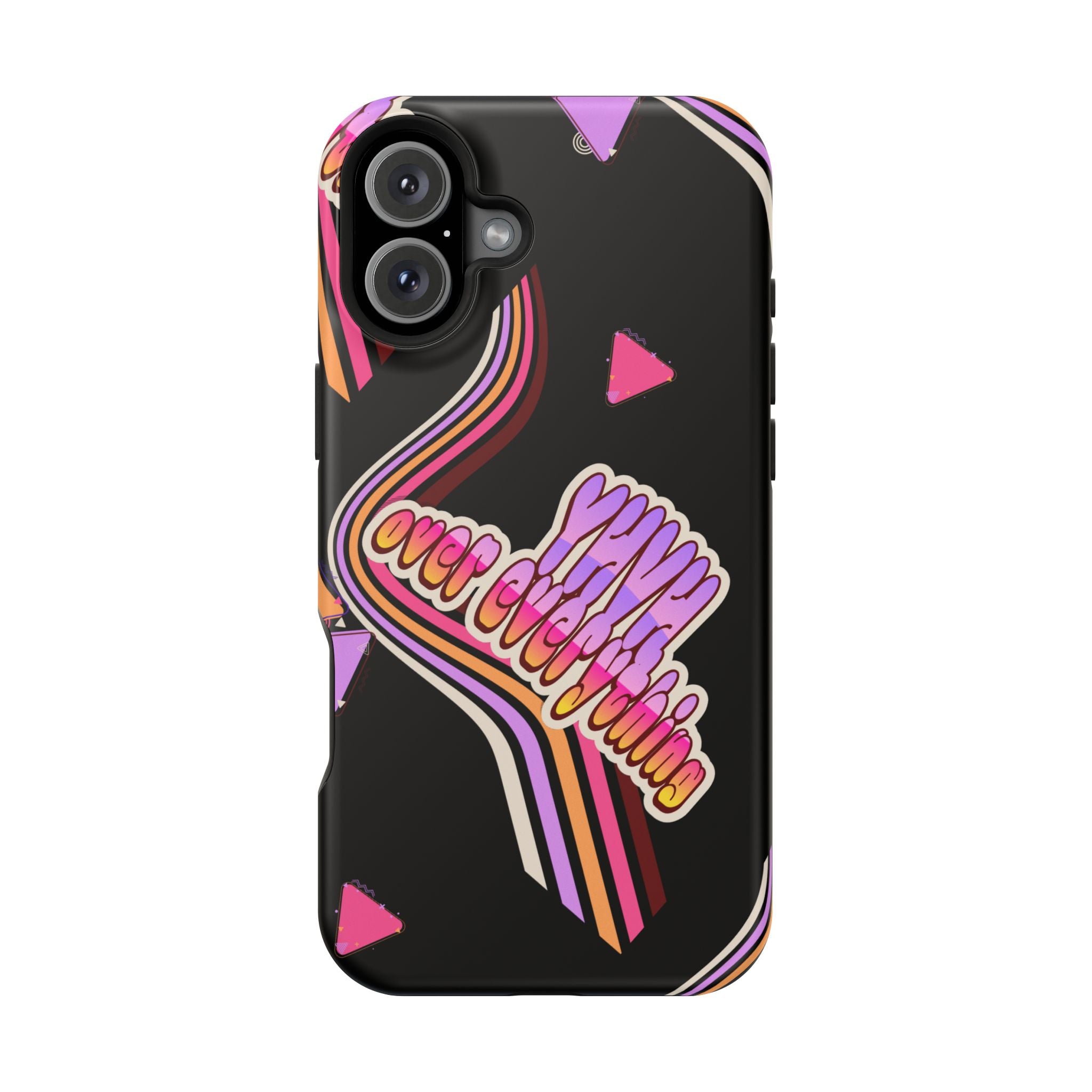 Retro 'YHVH over everything' Magnetic Phone Case — Impact-Resistant Protective Cover