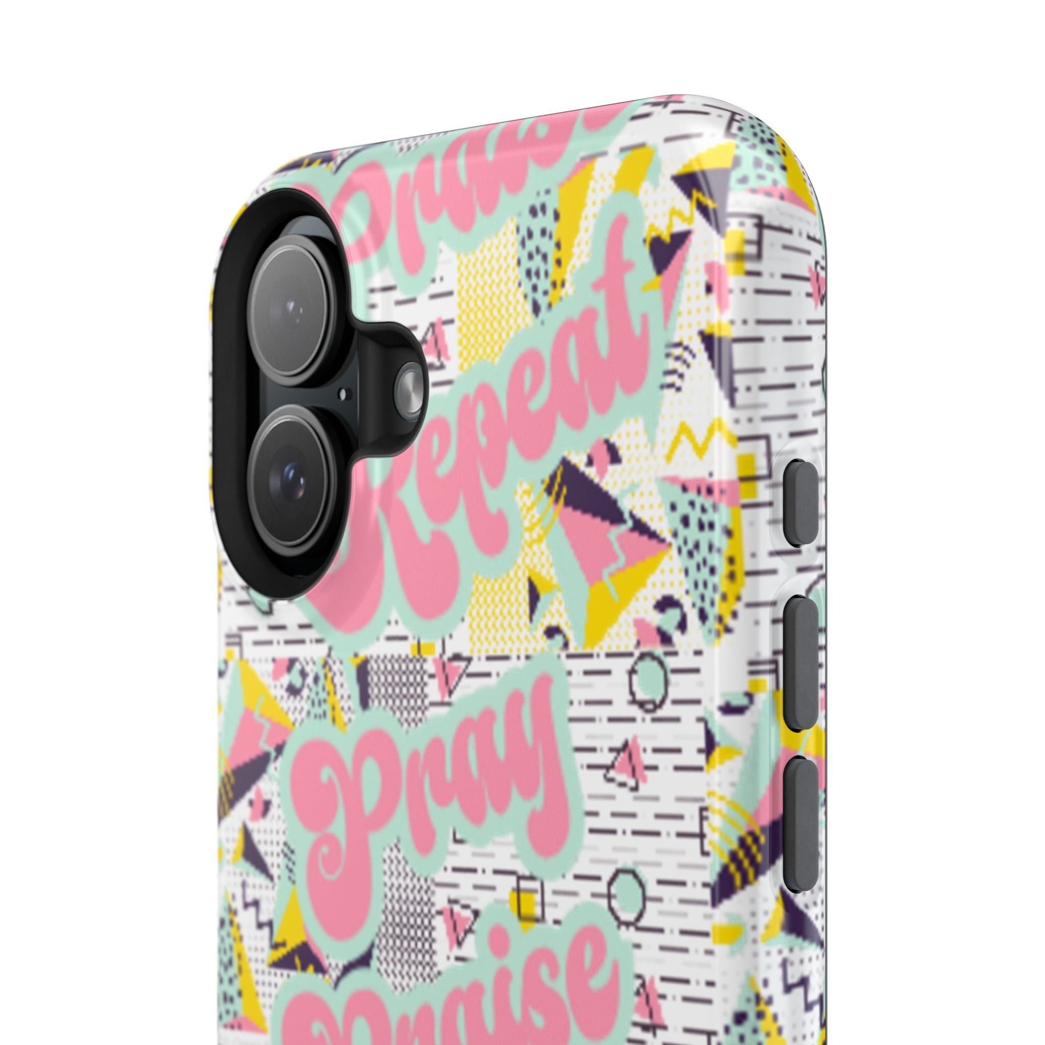 Retro Pray Praise Repeat Women's  Phone Case- Impact-Resistant Cases