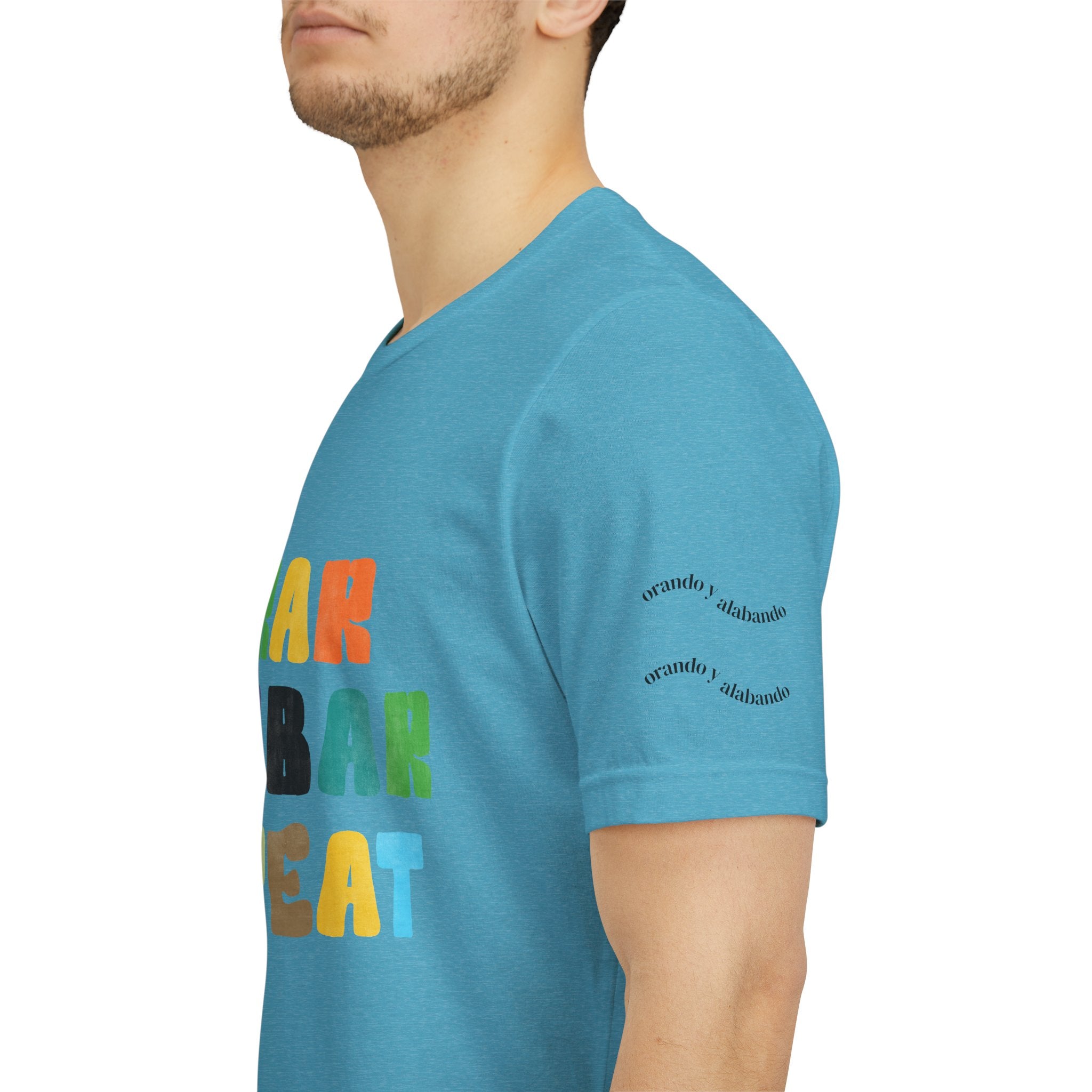 Men's Bilingual "Orar Alabar Repeat" T-Shirt – Camisa de hombres Bilingüe