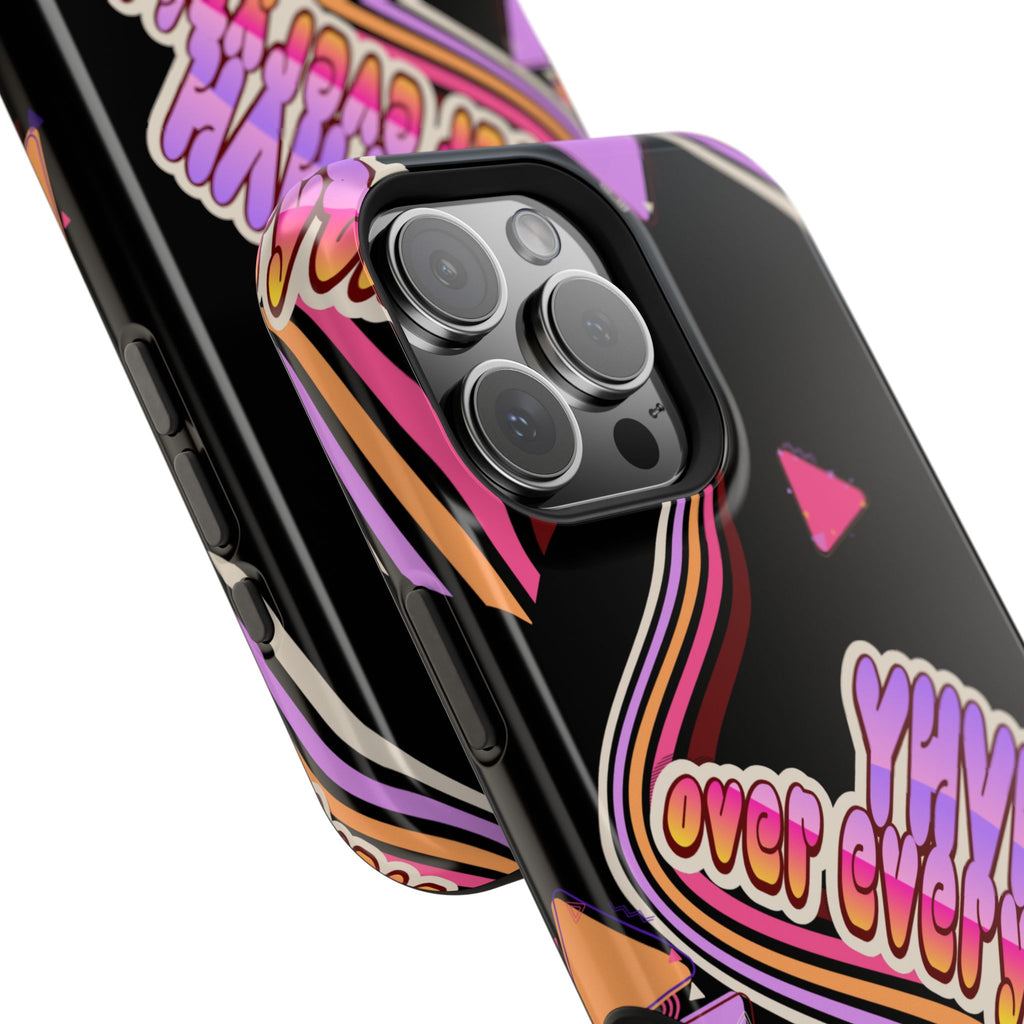 Retro 'YHVH over everything' Magnetic Phone Case — Impact-Resistant Protective Cover