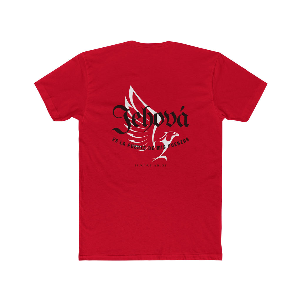 Isaías 40:31 Camisa para hombres — "Jehová es la fuente de mis fuerzas" Christian Faith T‑Shirt
