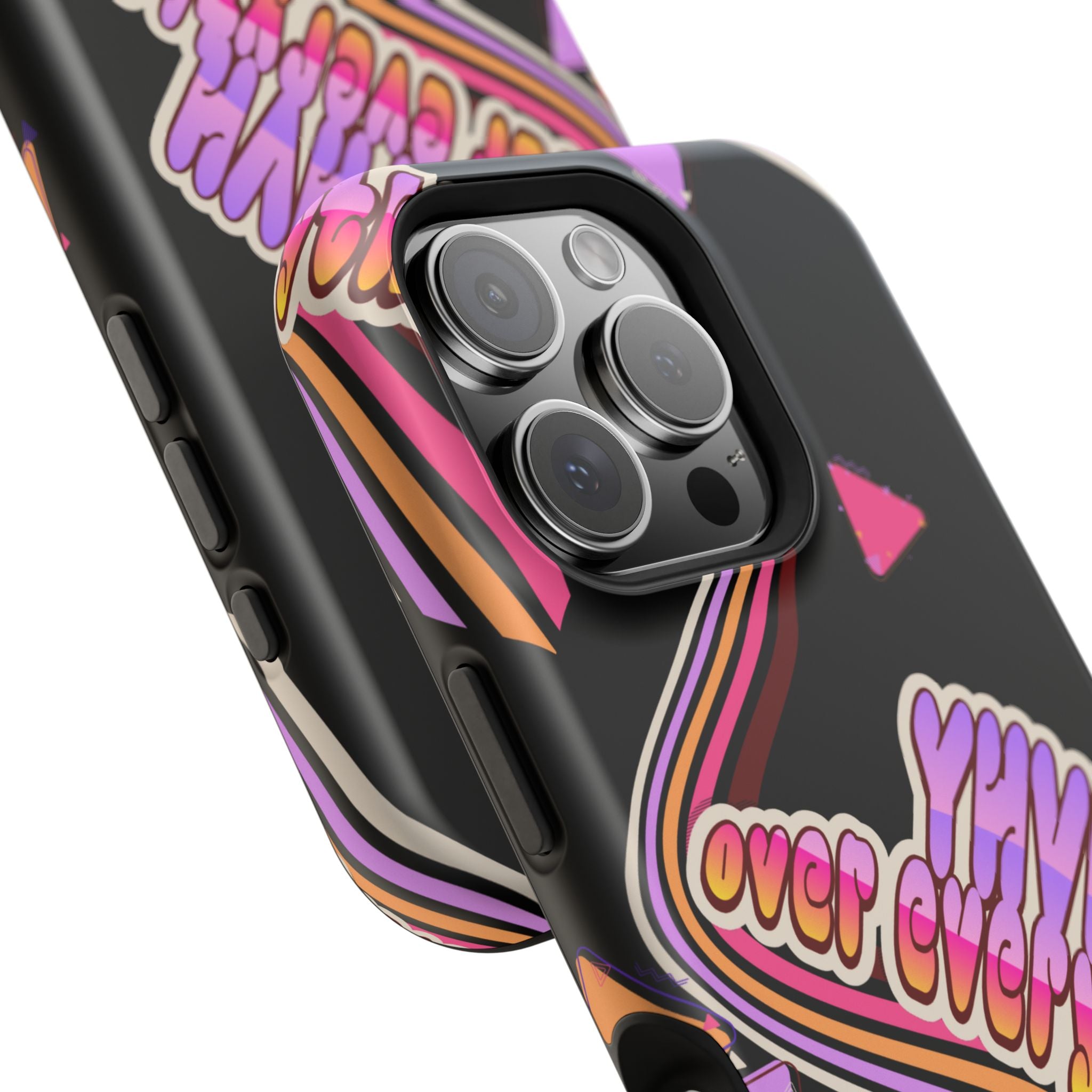 Retro 'YHVH over everything' Magnetic Phone Case — Impact-Resistant Protective Cover