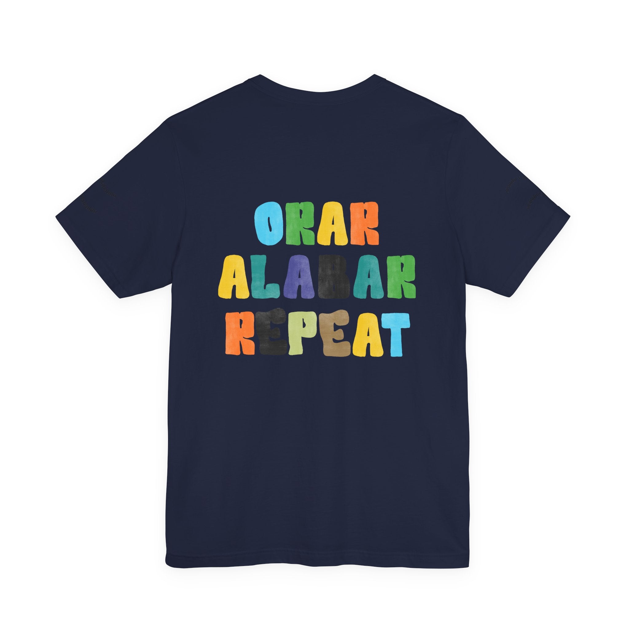 Men's Bilingual "Orar Alabar Repeat" T-Shirt – Camisa de hombres Bilingüe
