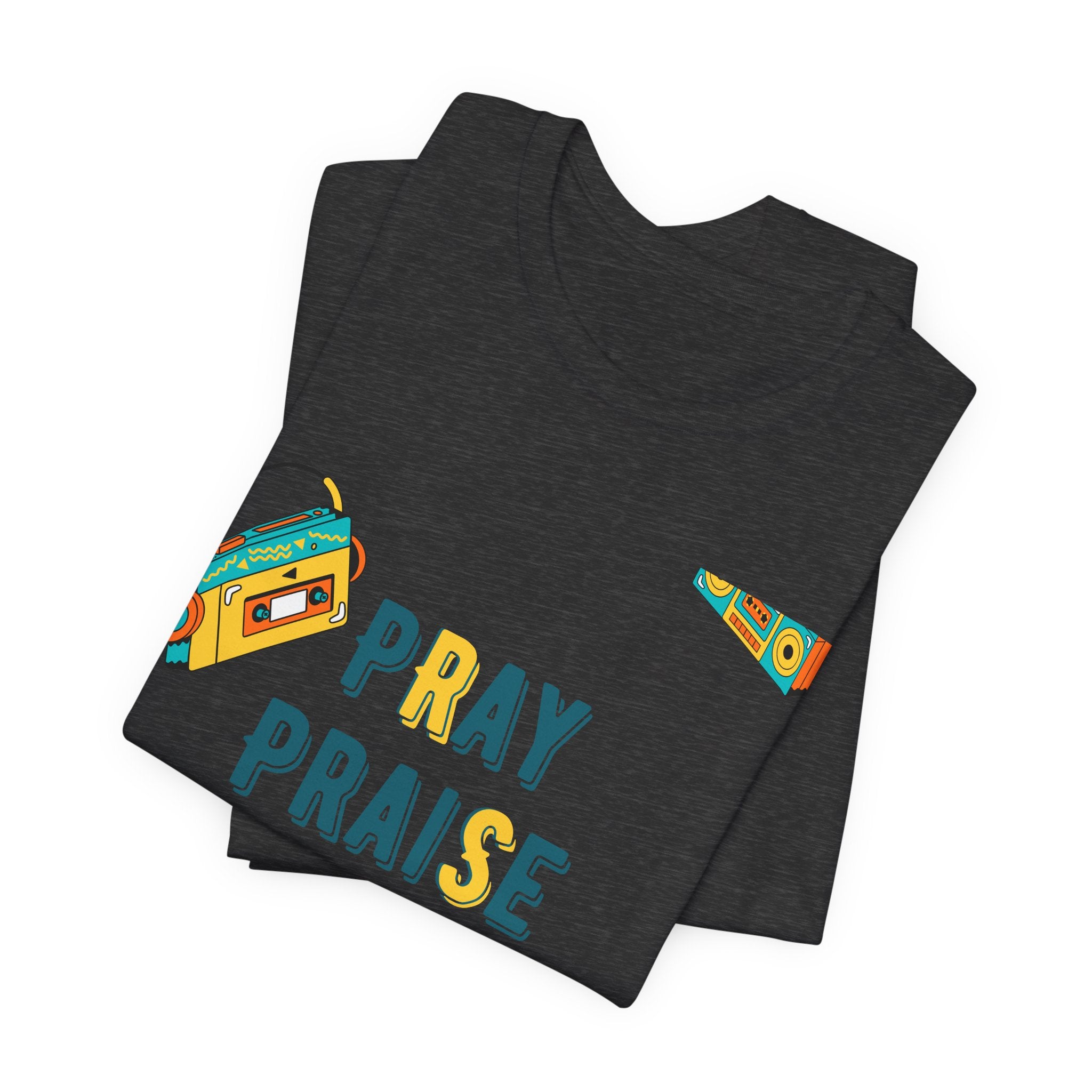 Pray Praise Repeat T-Shirt — Vintage Boombox Christian Tee