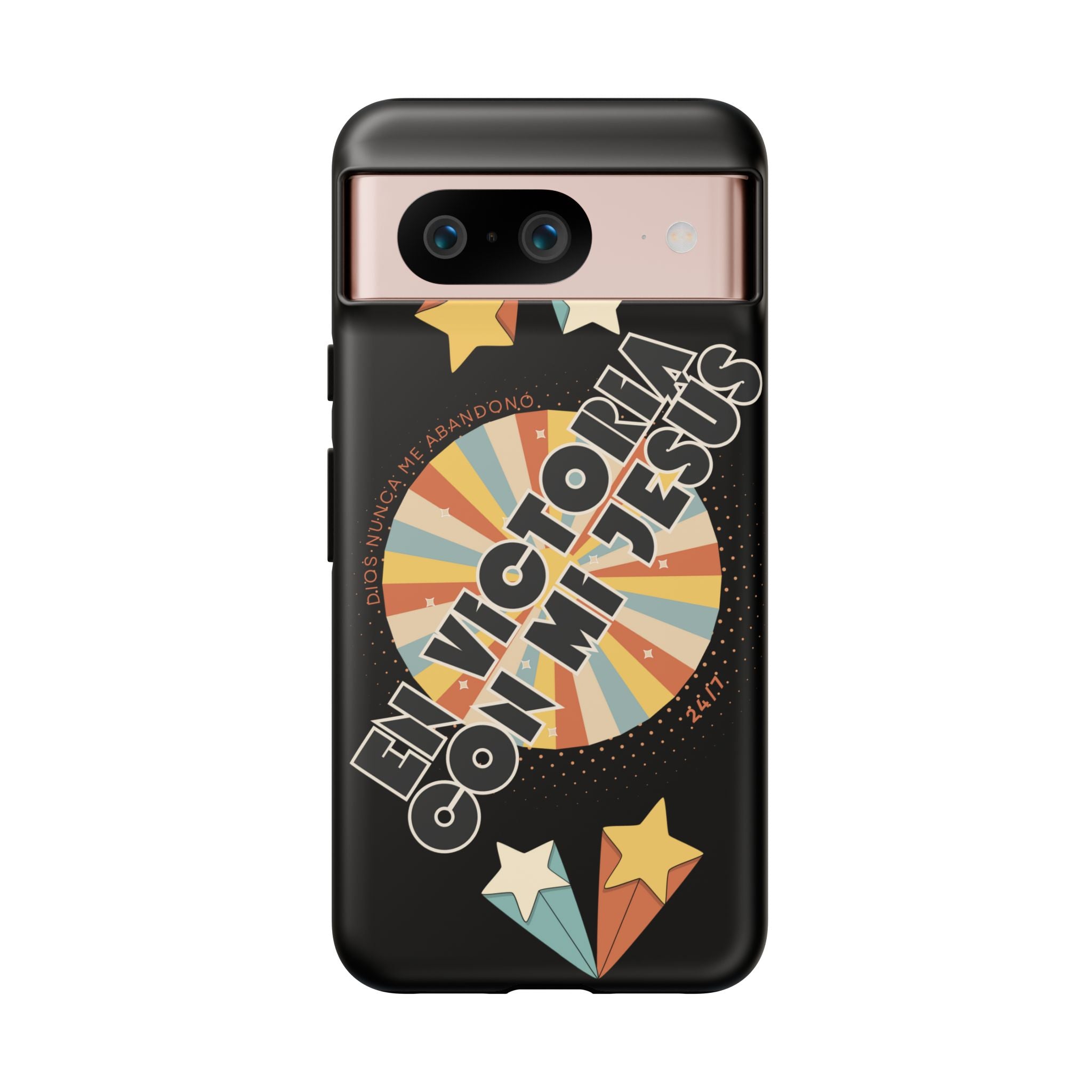 'En Victoria Con Jesús' Retro Protección de telefono