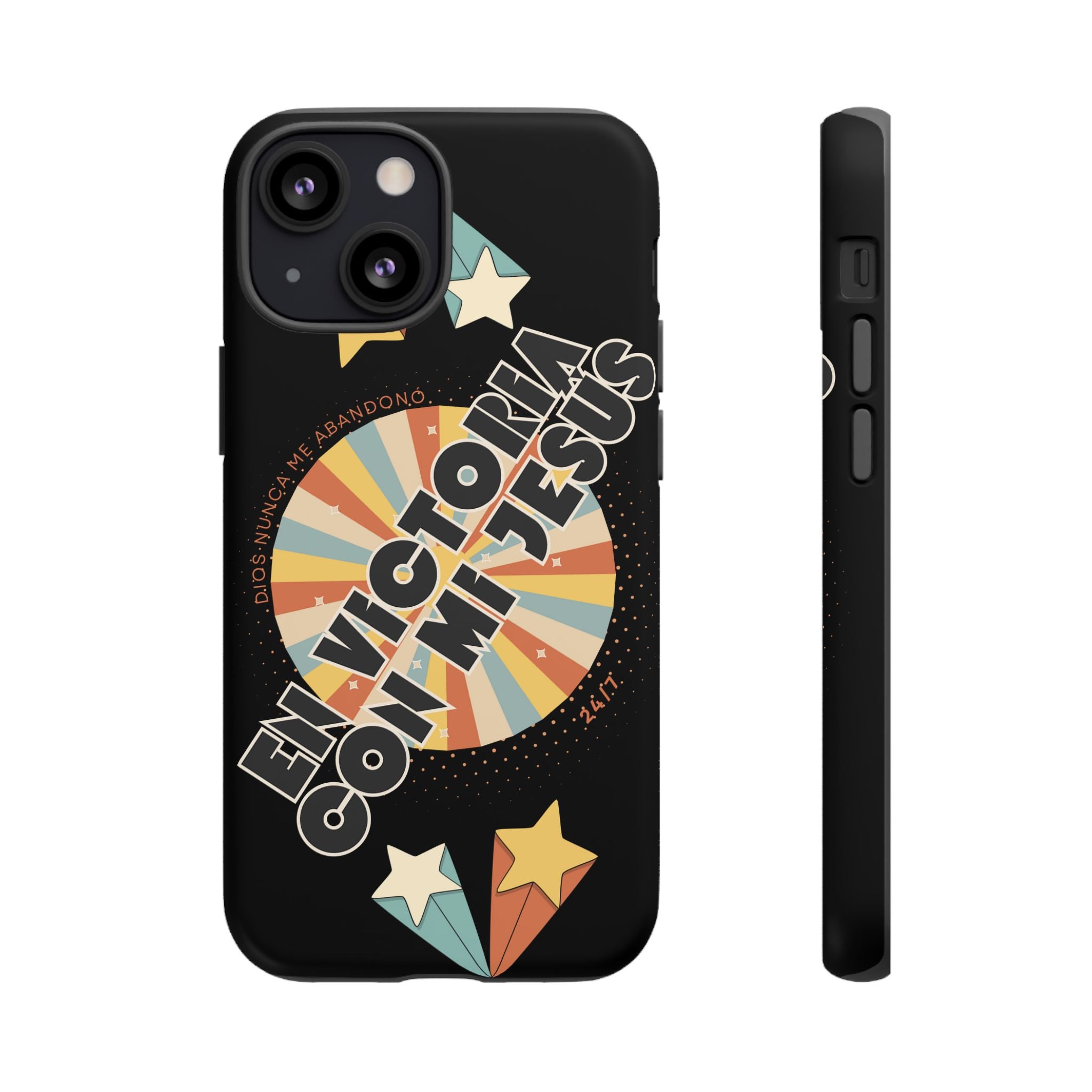 'En Victoria Con Jesús' Retro Protección de telefono