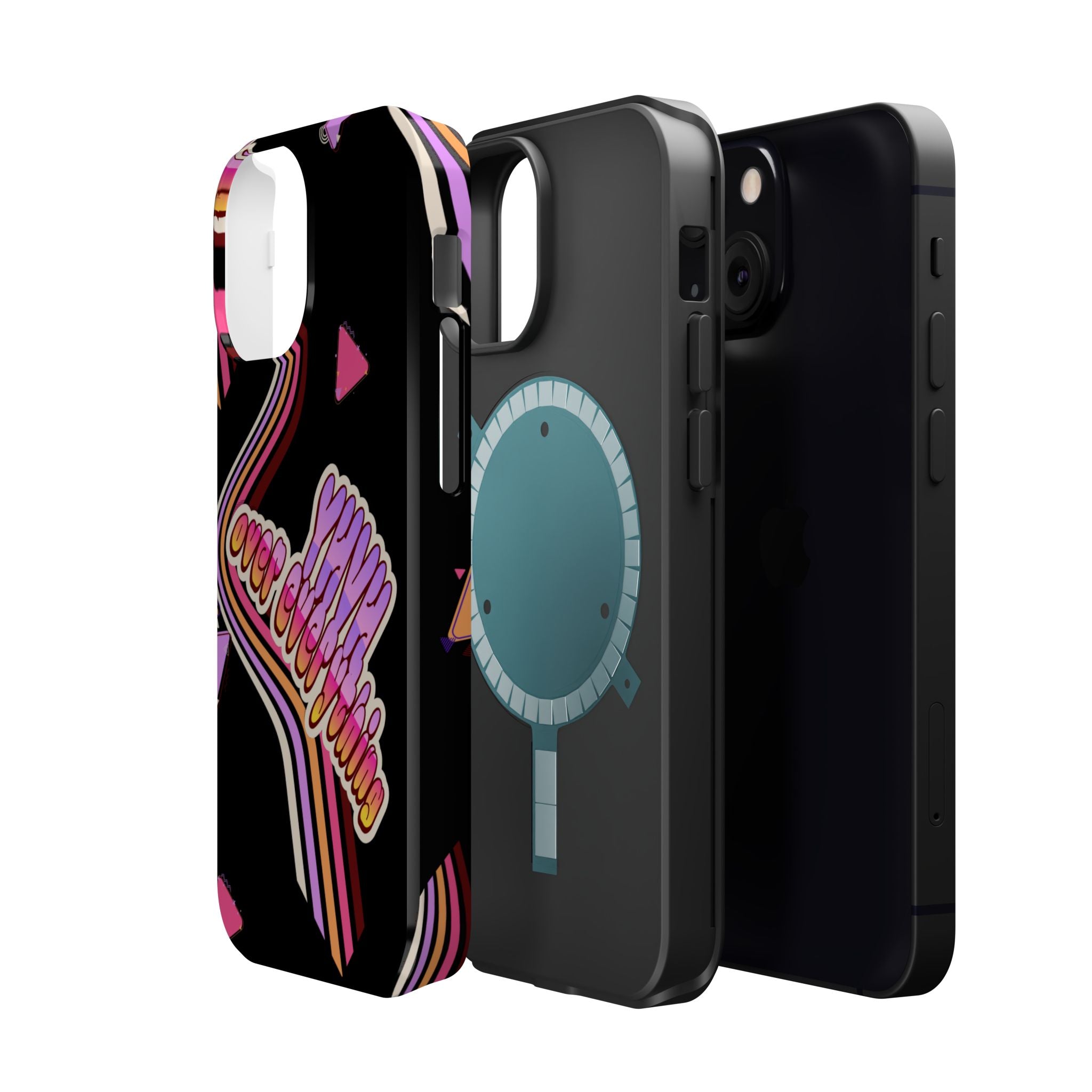 Retro 'YHVH over everything' Magnetic Phone Case — Impact-Resistant Protective Cover