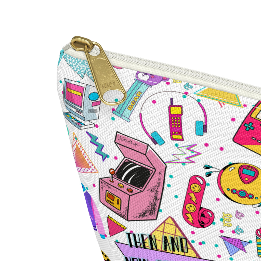 "Then and now God is good" Accessory Pouch — 80's & 90's nostalgia Graphic Bag