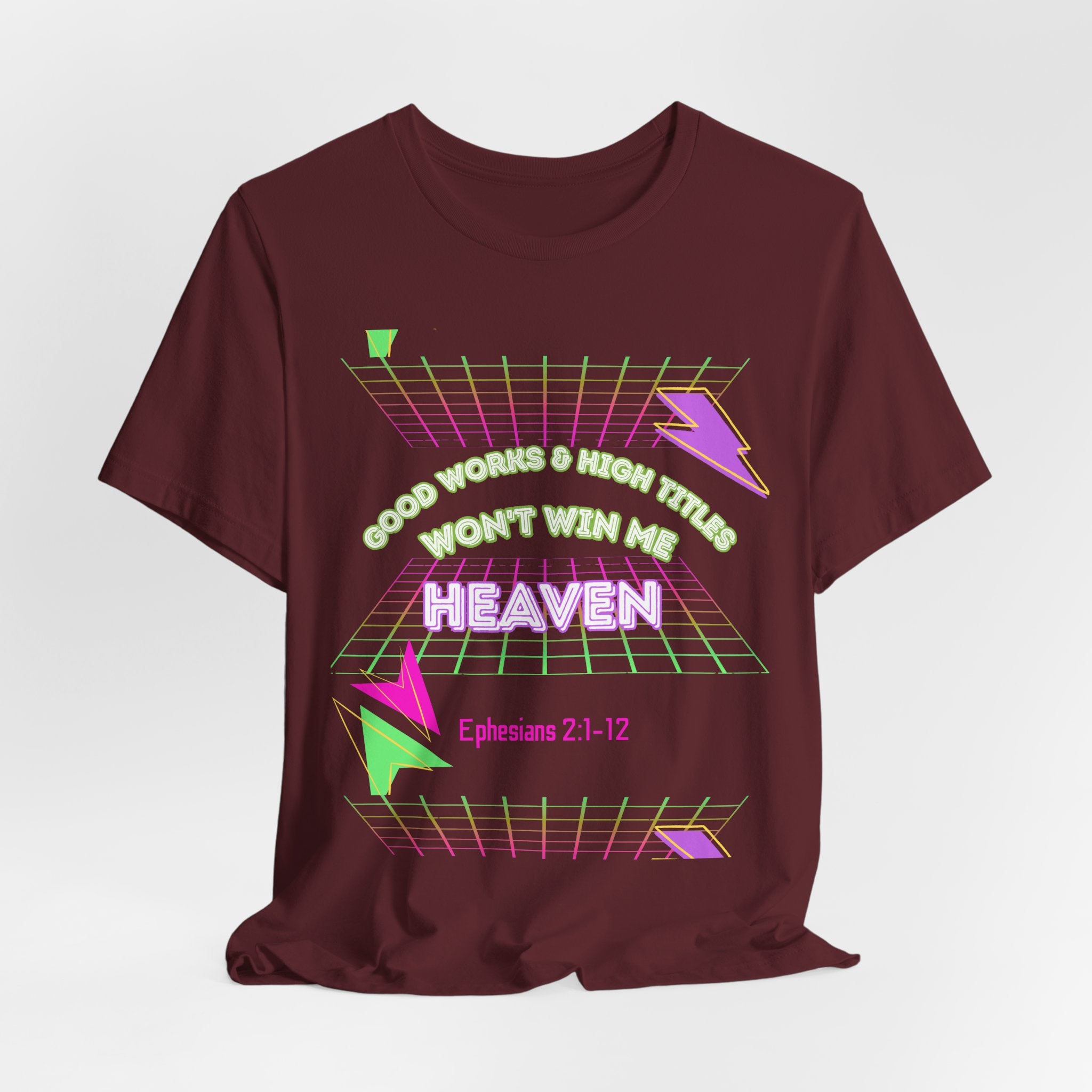 Woman's "Good works" Retro Tee— Ephesians 2:1-12 Retro Christian T-Shirt