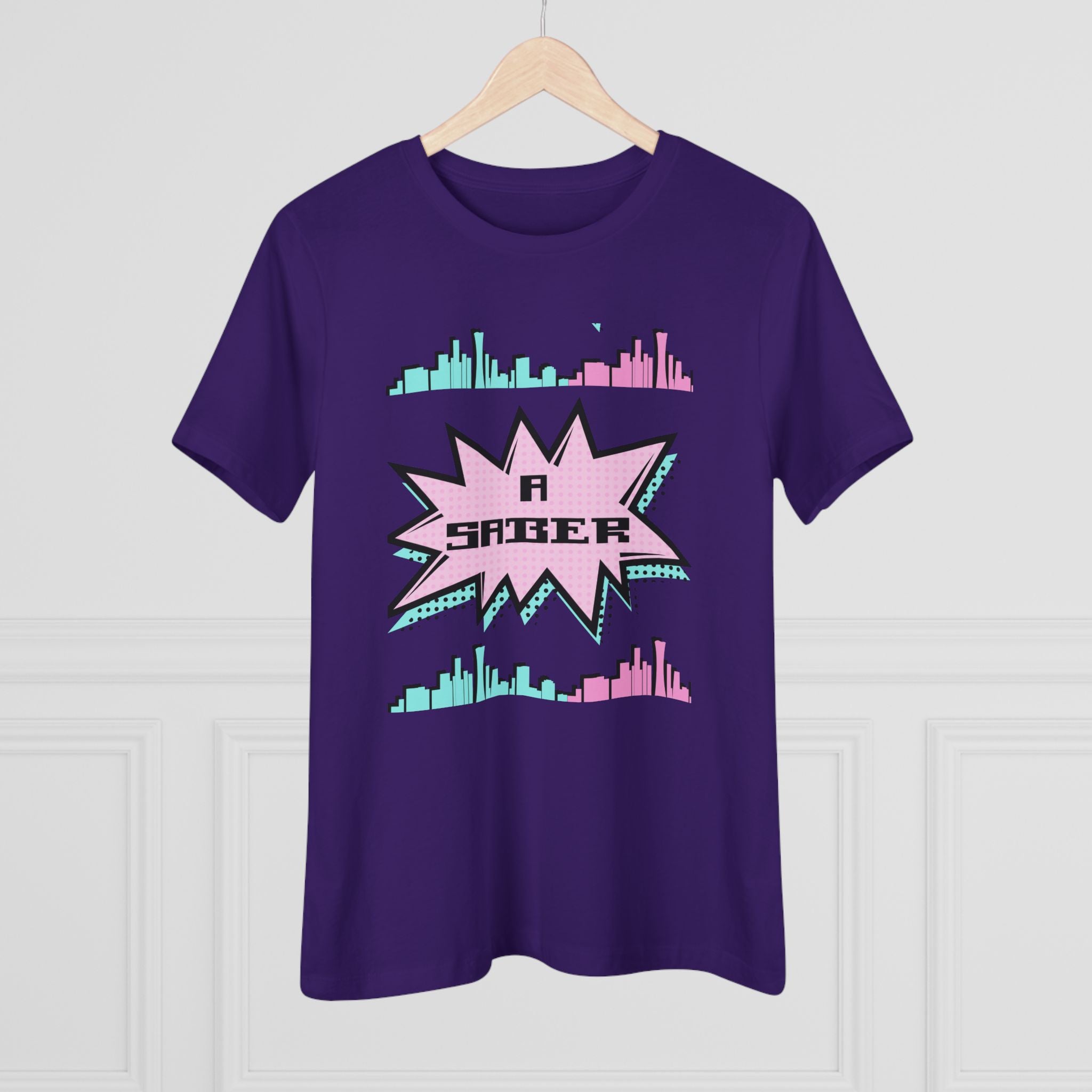 Women's Spanish 'A Saber' Cotton Tee – Retro Español Graphic T-Shirt
