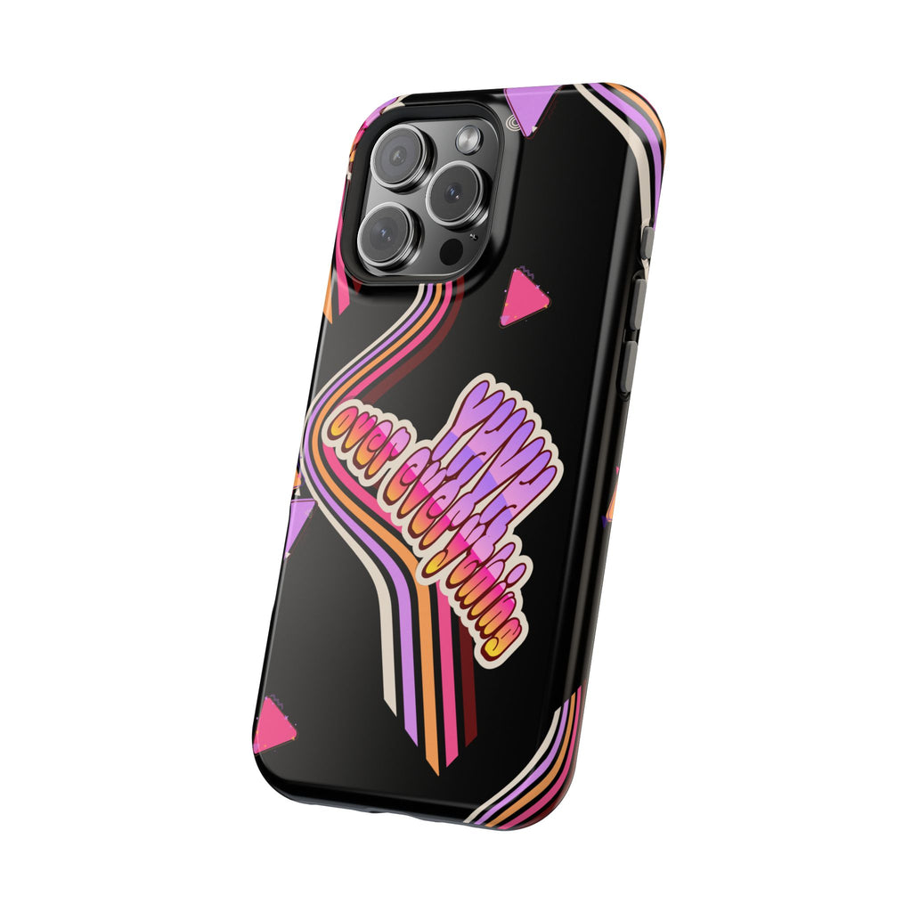 Retro 'YHVH over everything' Magnetic Phone Case — Impact-Resistant Protective Cover