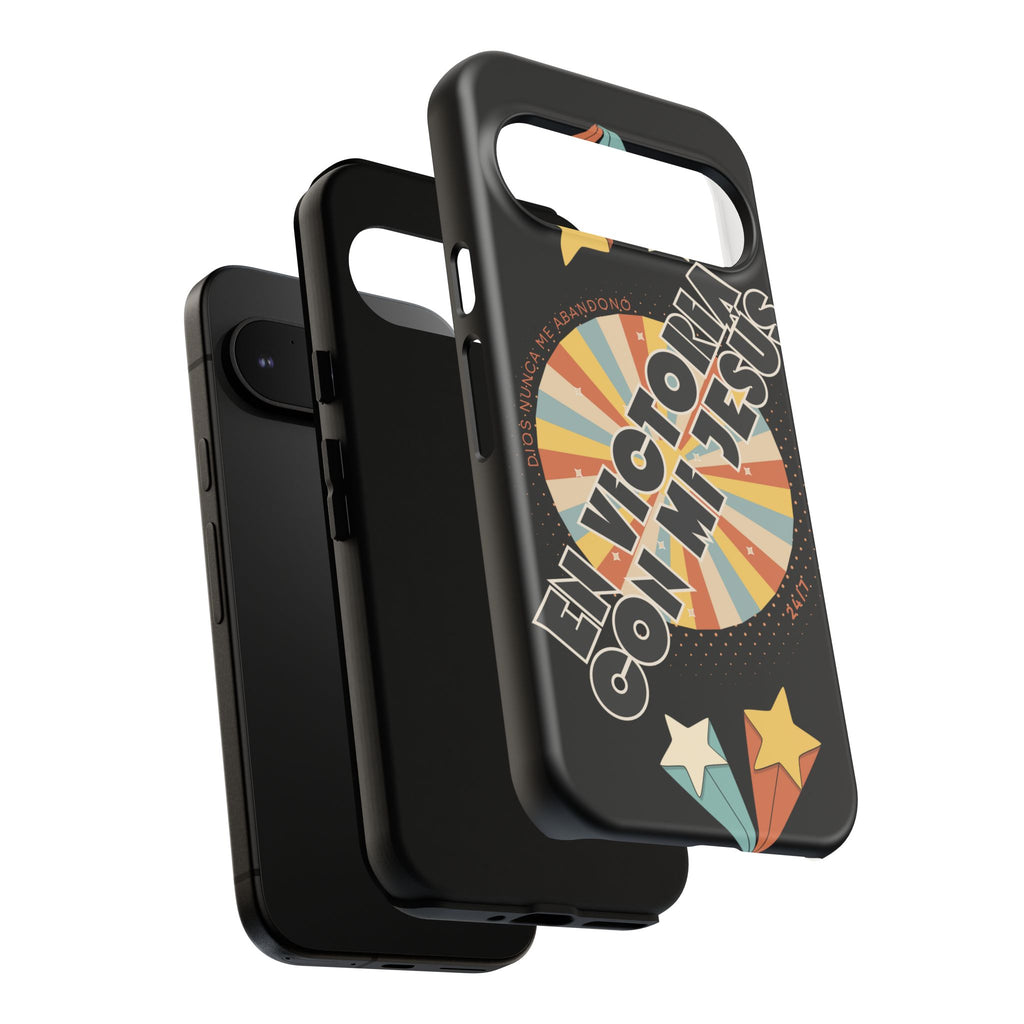 'En Victoria Con Jesús' Retro Protección de telefono