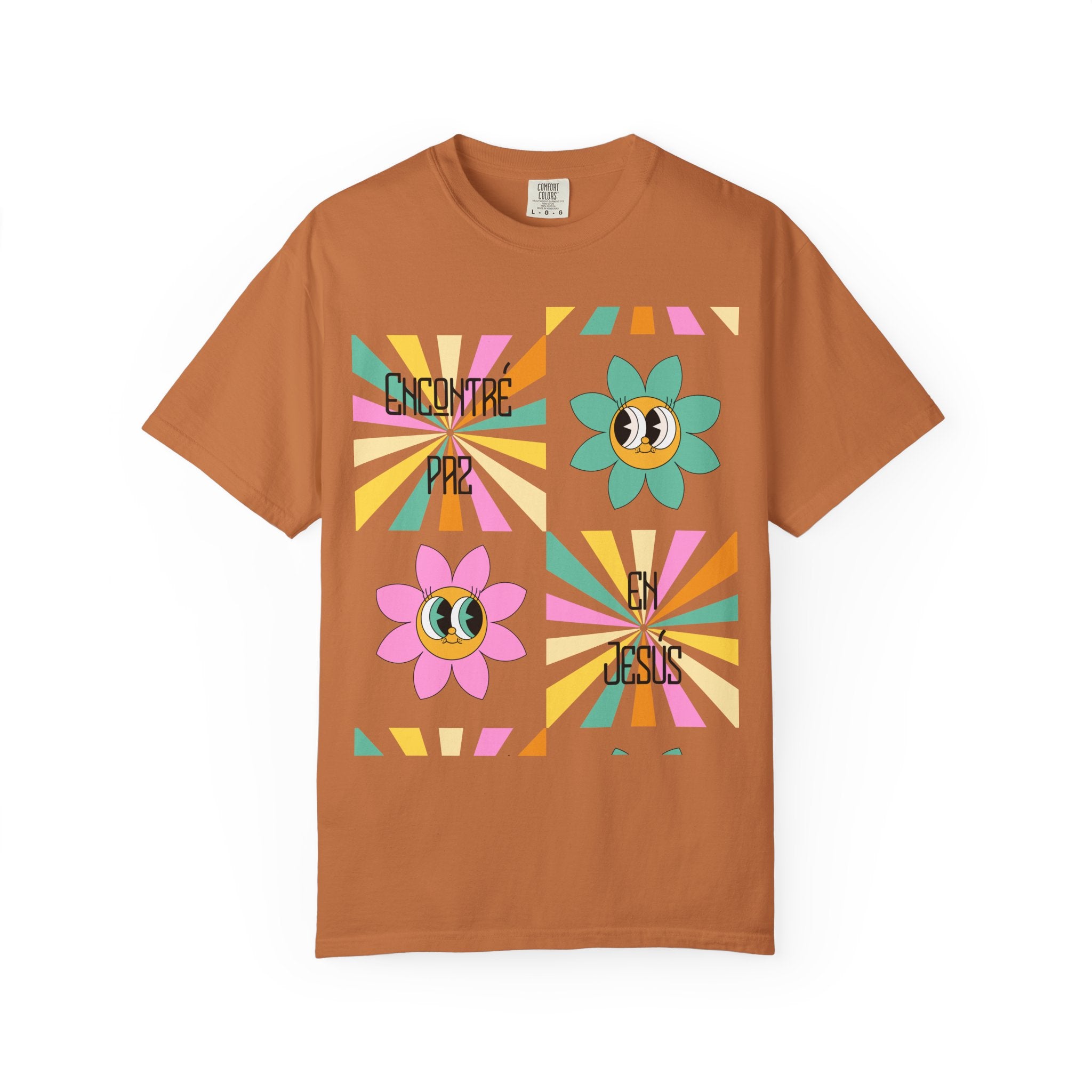 Woman's Spanish "Encontré paz en Jesús"- Camisa Retro Español