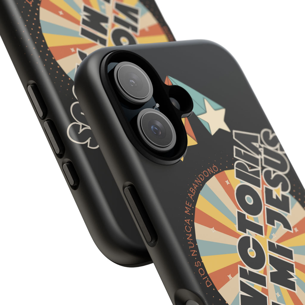 'En Victoria Con Jesús' Retro Protección de telefono