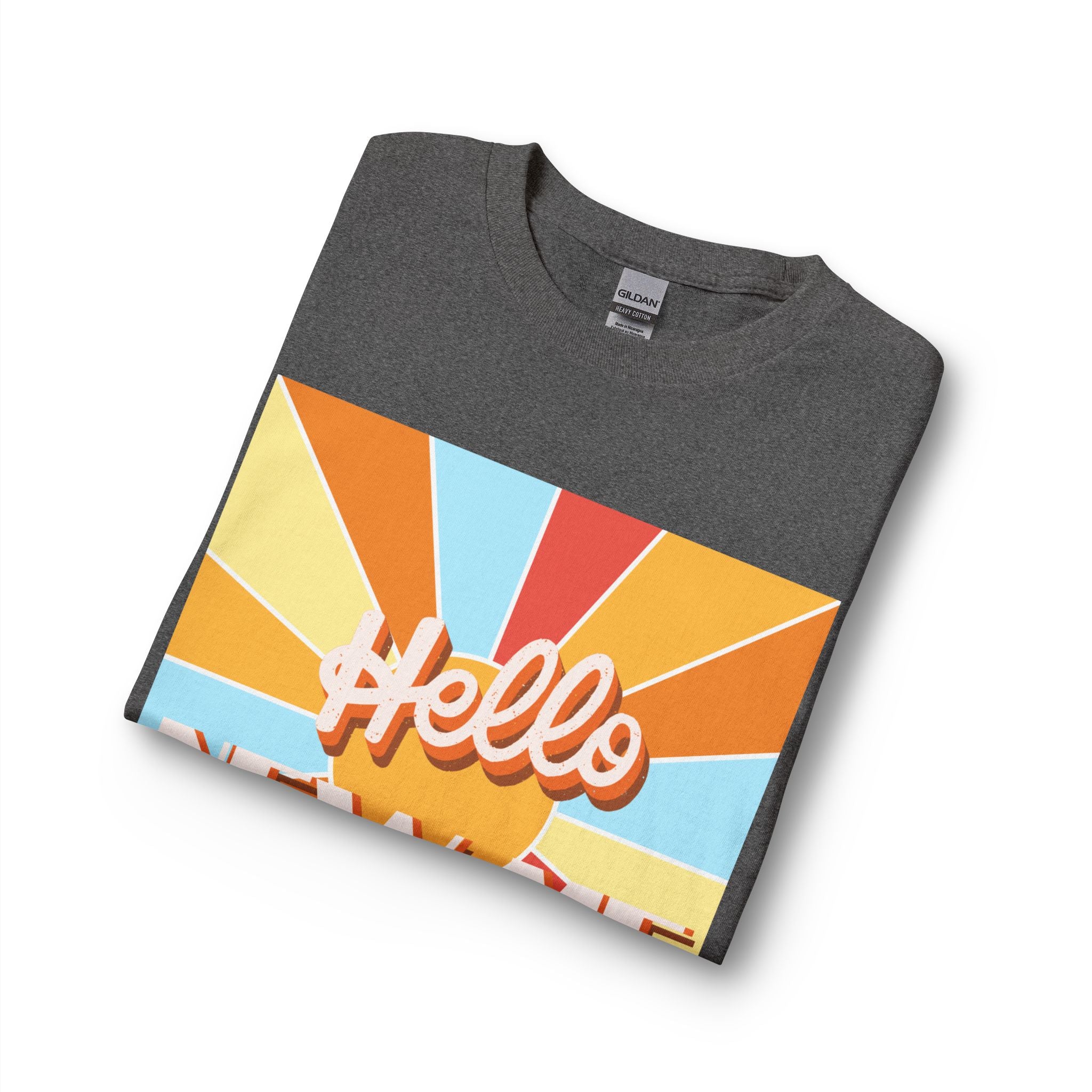 Men's Long Sleeve  — "Hello New Me" Christian Made New in Christ Inspirational Shirt