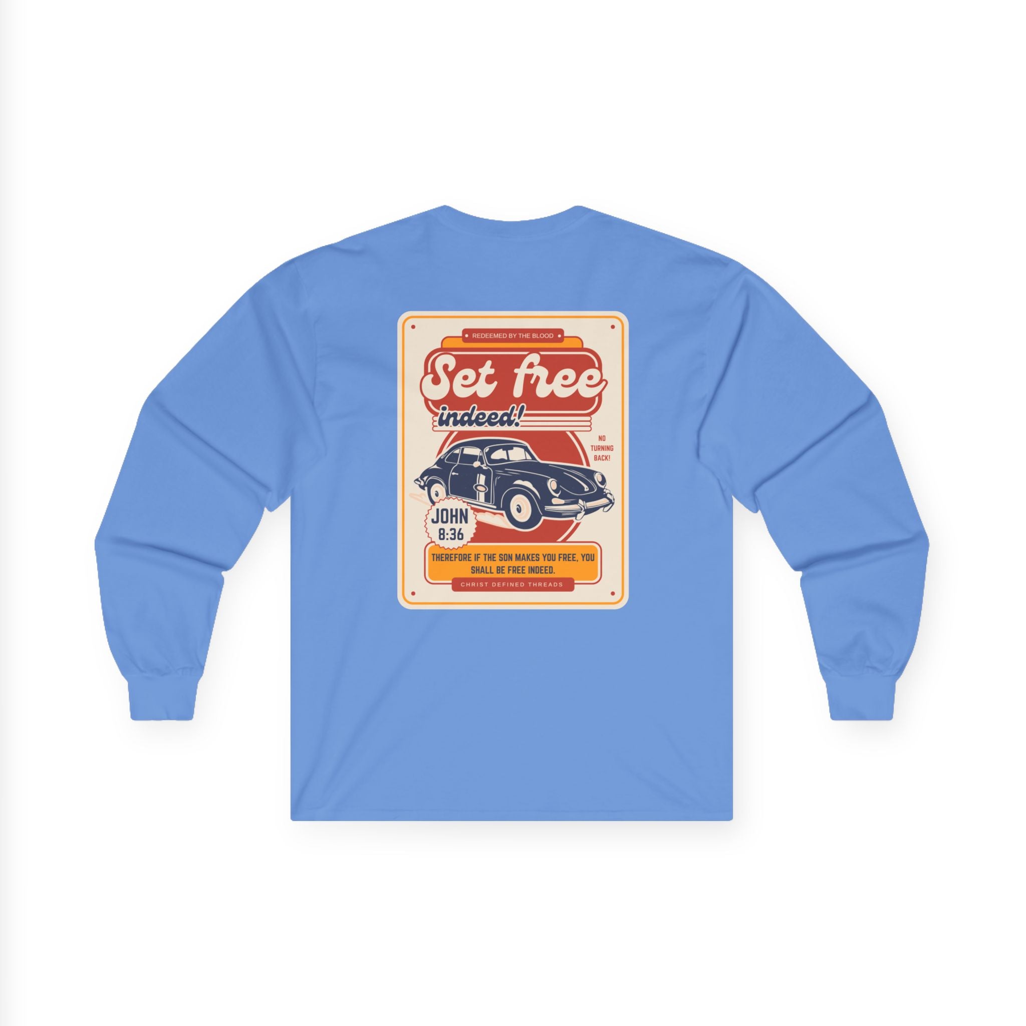 Men's 'Set free indeed' - Ultra Cotton Long Sleeve Tee