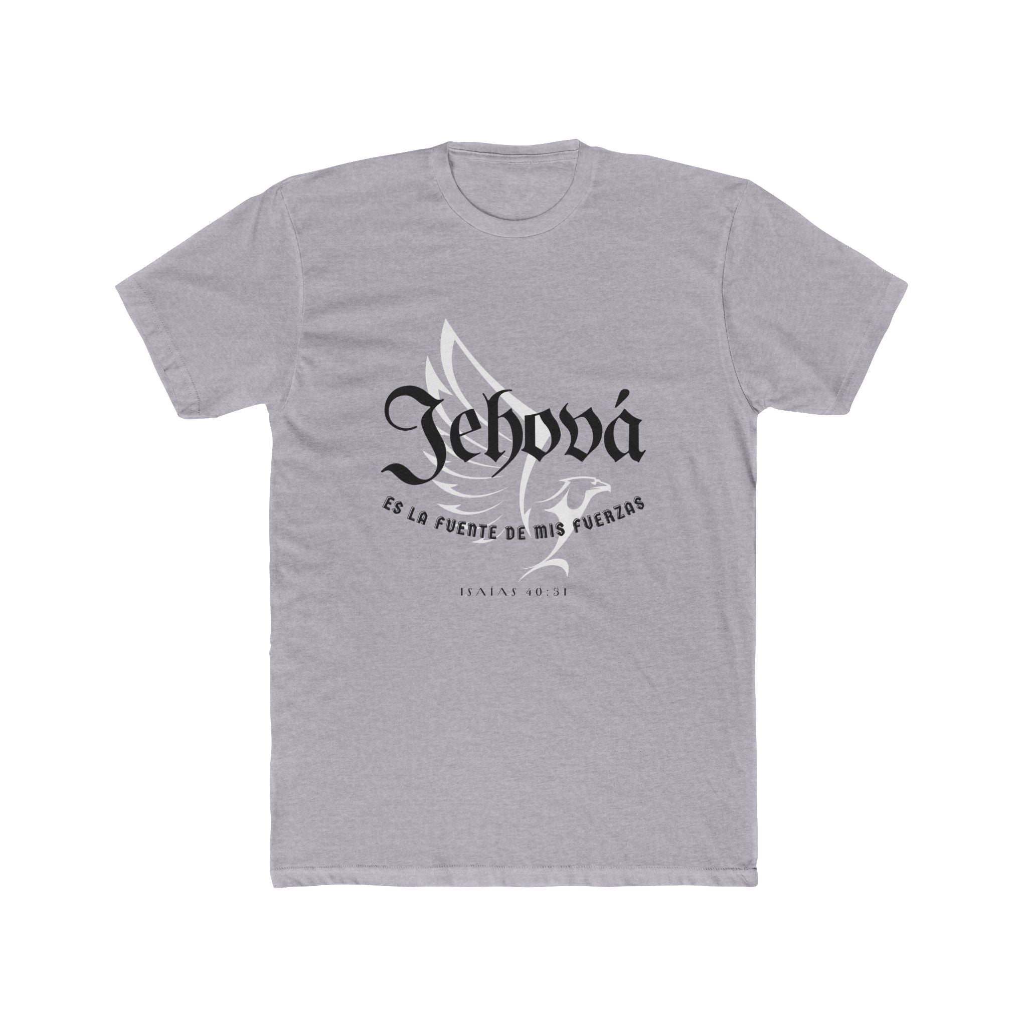 Isaías 40:31 Camisa para hombres — "Jehová es la fuente de mis fuerzas" Christian Faith T‑Shirt