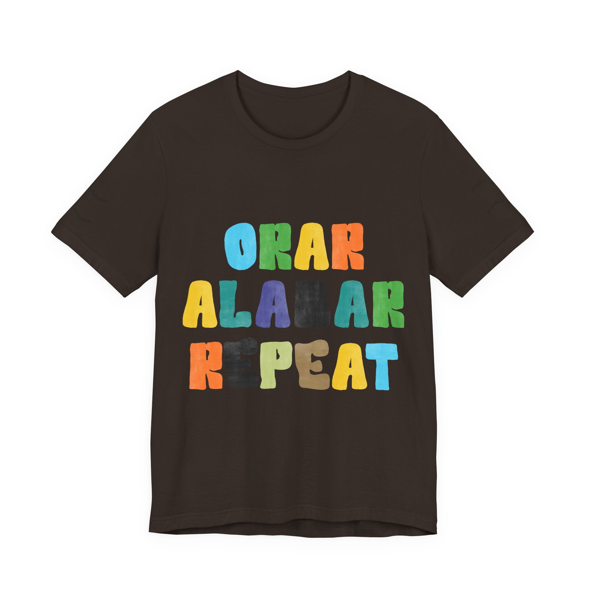 Men's Bilingual "Orar Alabar Repeat" T-Shirt – Camisa de hombres Bilingüe