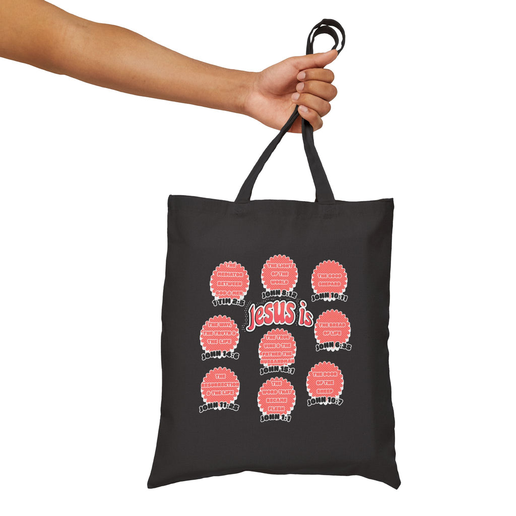 Women's Tote Bag — "Jesus Is" Inspirational Christian Everyday Tote