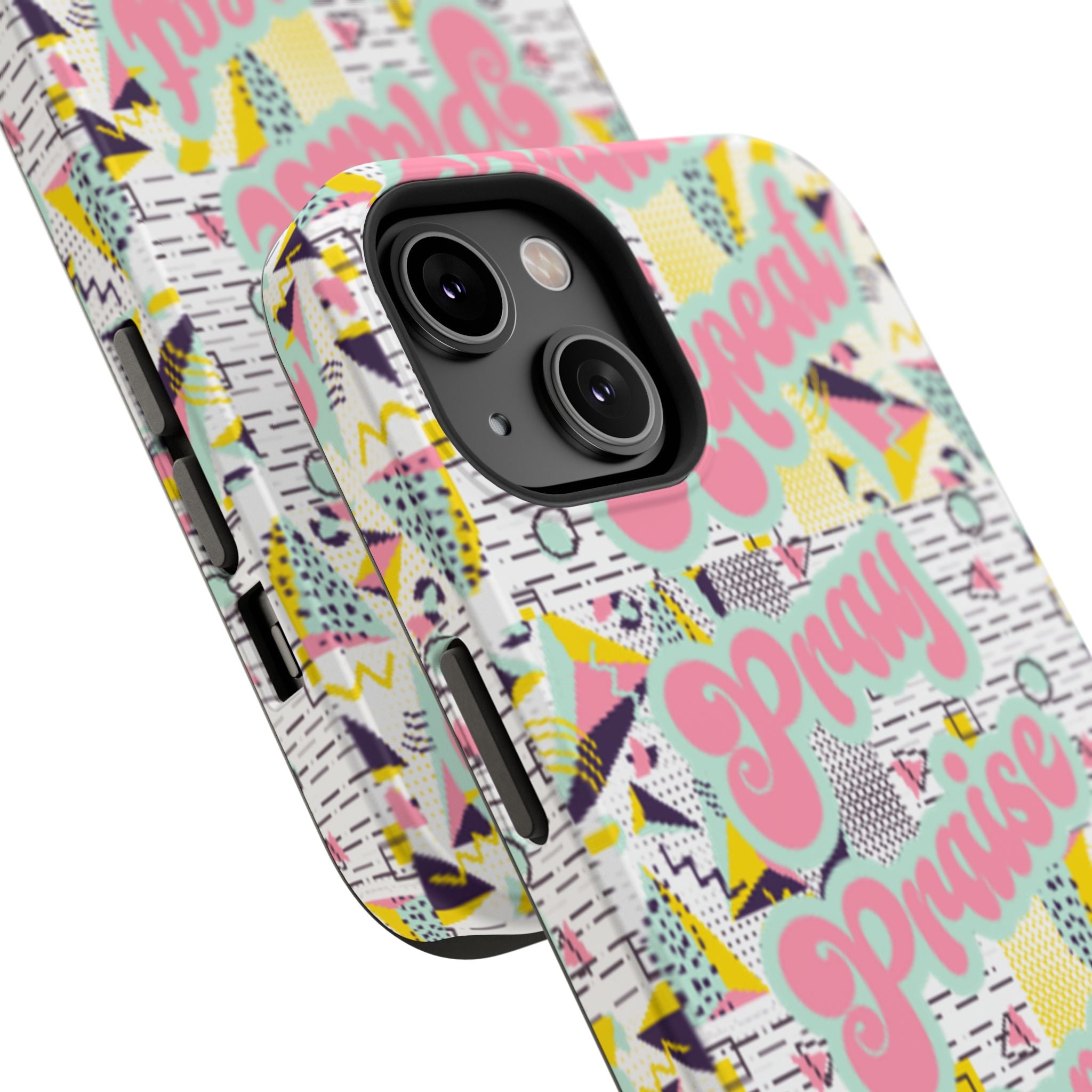Retro Pray Praise Repeat Women's  Phone Case- Impact-Resistant Cases
