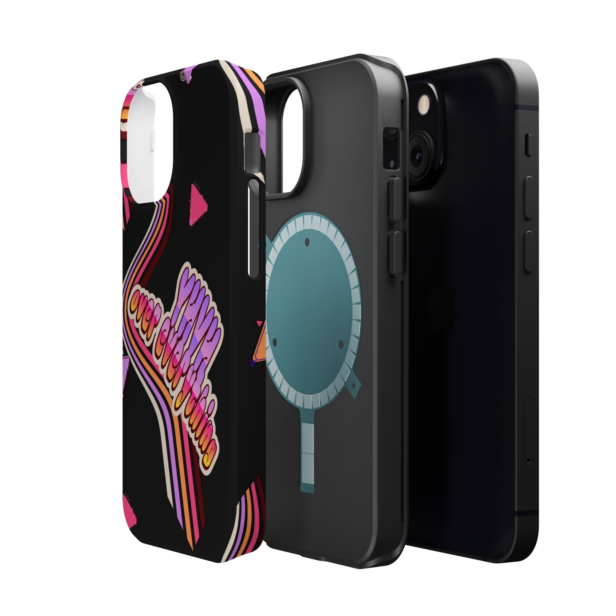 Retro 'YHVH over everything' Magnetic Phone Case — Impact-Resistant Protective Cover