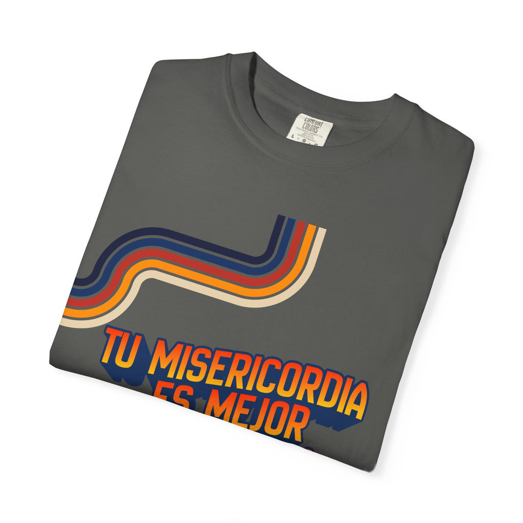 Hombres-Misericordia de Dios Sal 63:3/Lam 3:22-23— Diseño 'retro' cristiano para hombres