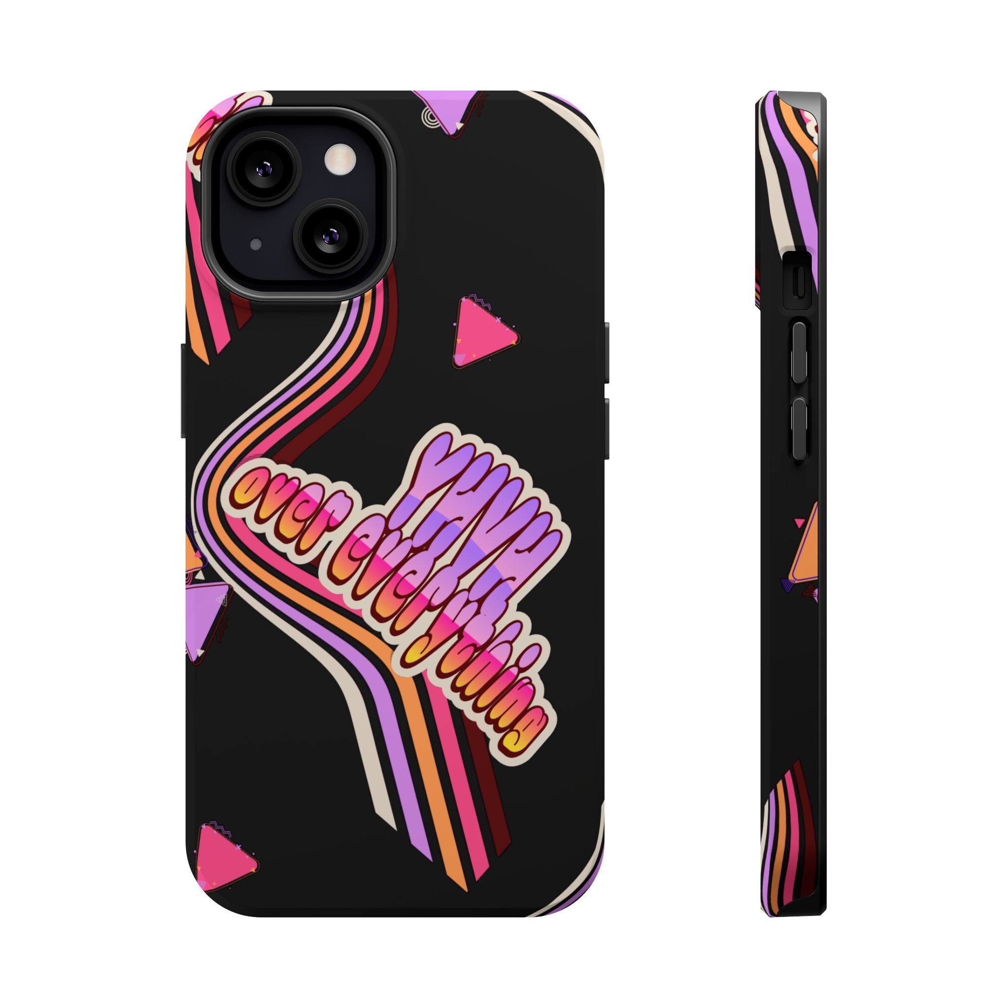 Retro 'YHVH over everything' Magnetic Phone Case — Impact-Resistant Protective Cover