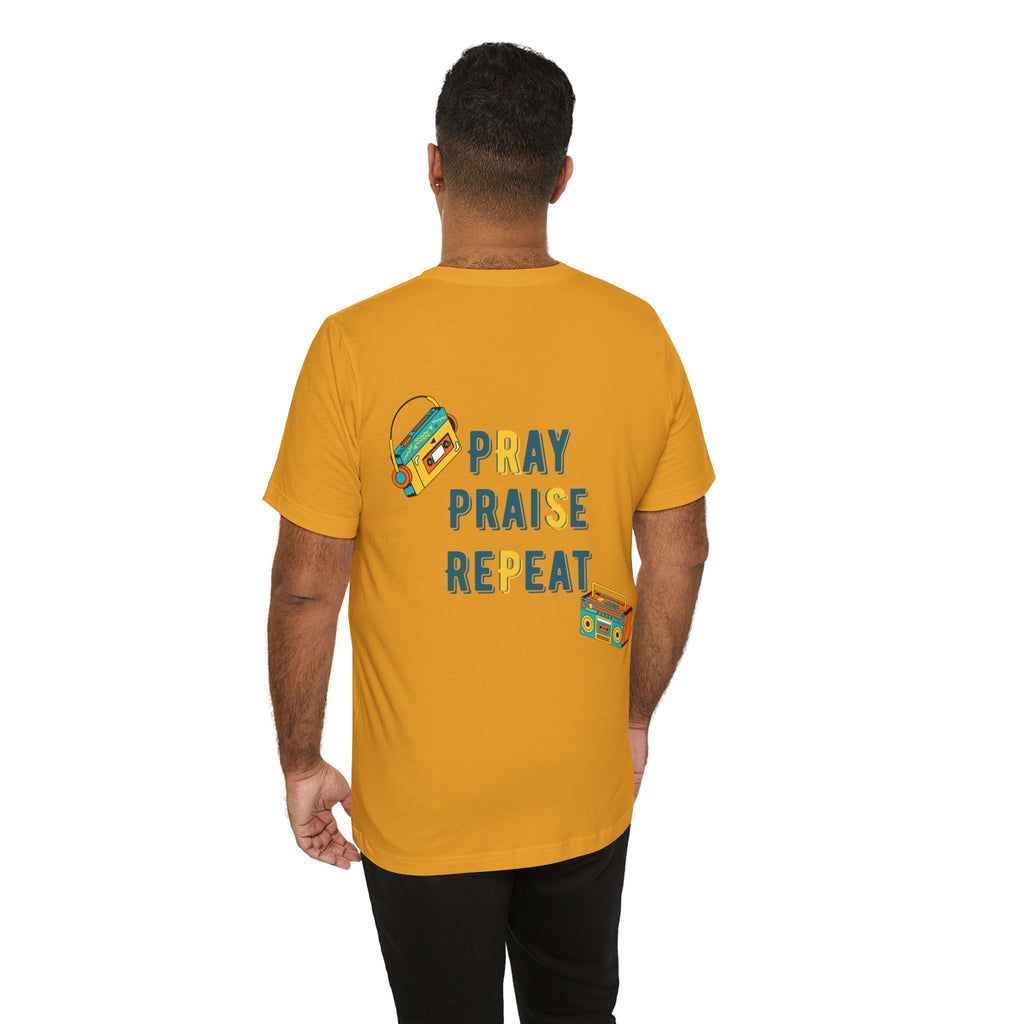 Pray Praise Repeat T-Shirt — Vintage Boombox Christian Tee