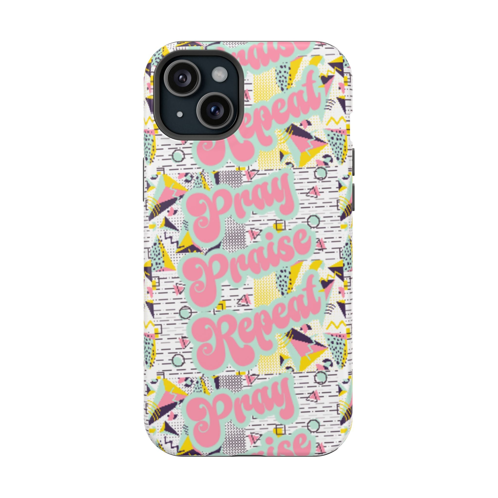Retro Pray Praise Repeat Women's  Phone Case- Impact-Resistant Cases