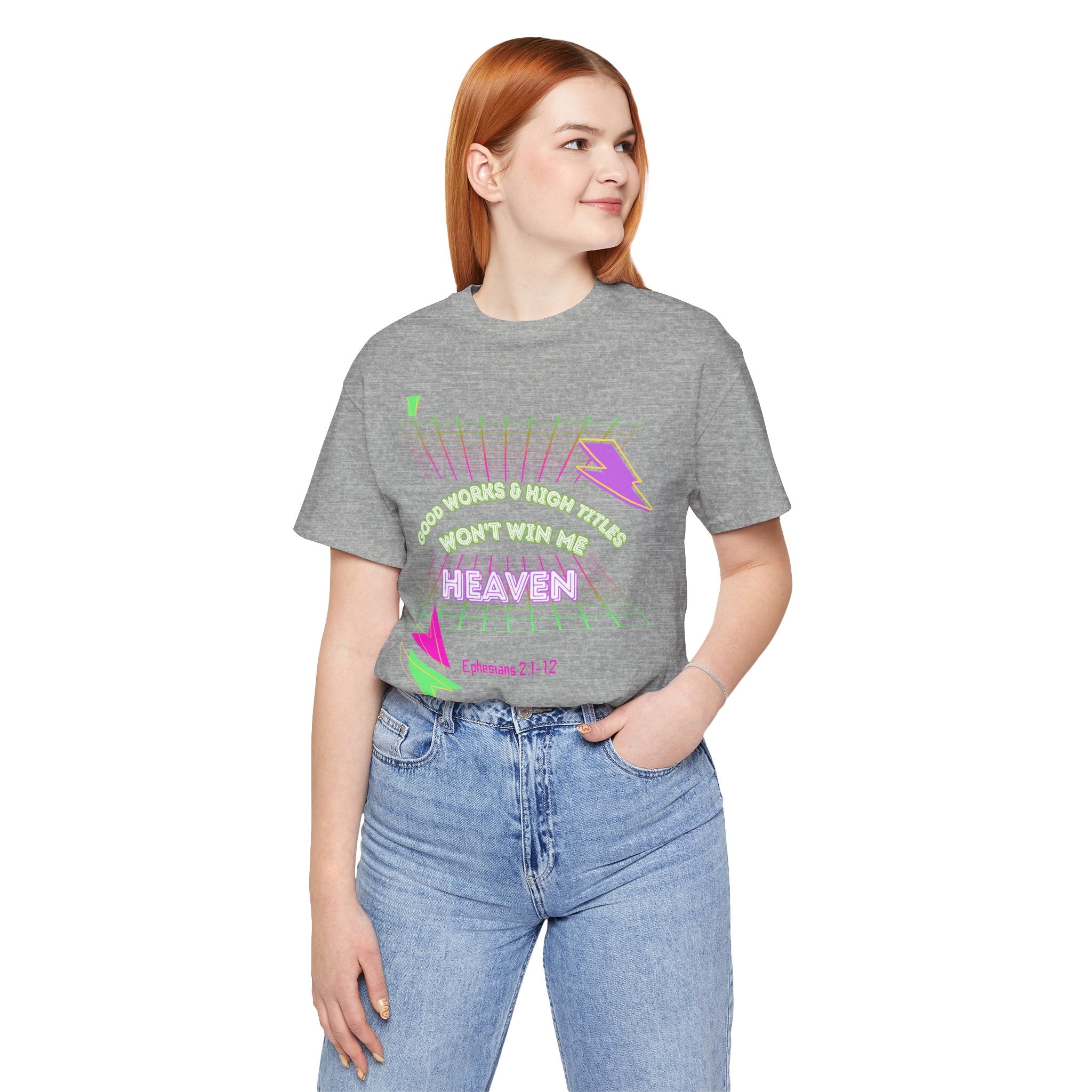 Woman's "Good works" Retro Tee— Ephesians 2:1-12 Retro Christian T-Shirt