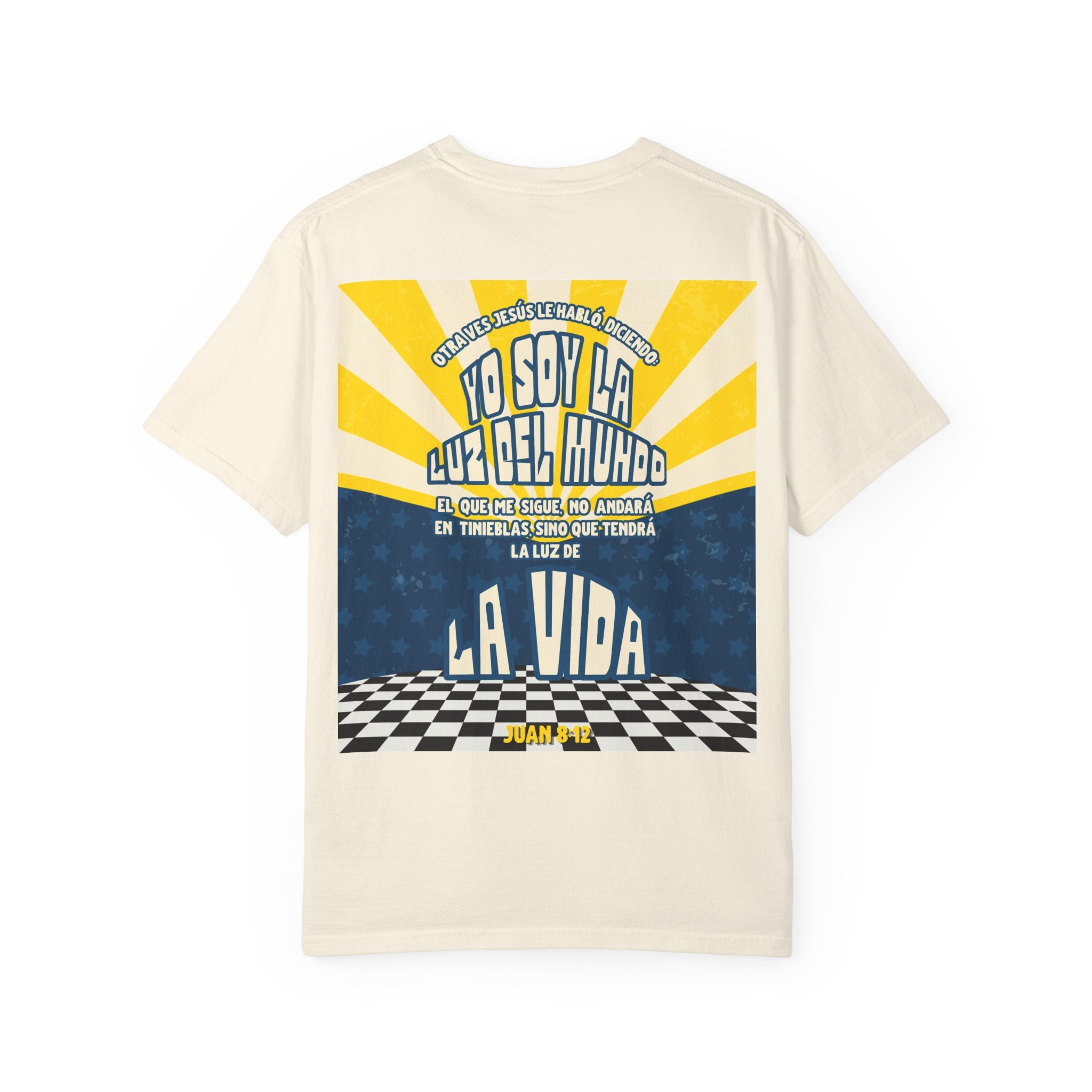 'Se esa luz que enciende a otros' Camisa para hombres — "Jesus les dijo: Yo Soy la Luz del Mundo" Juan 8:12
