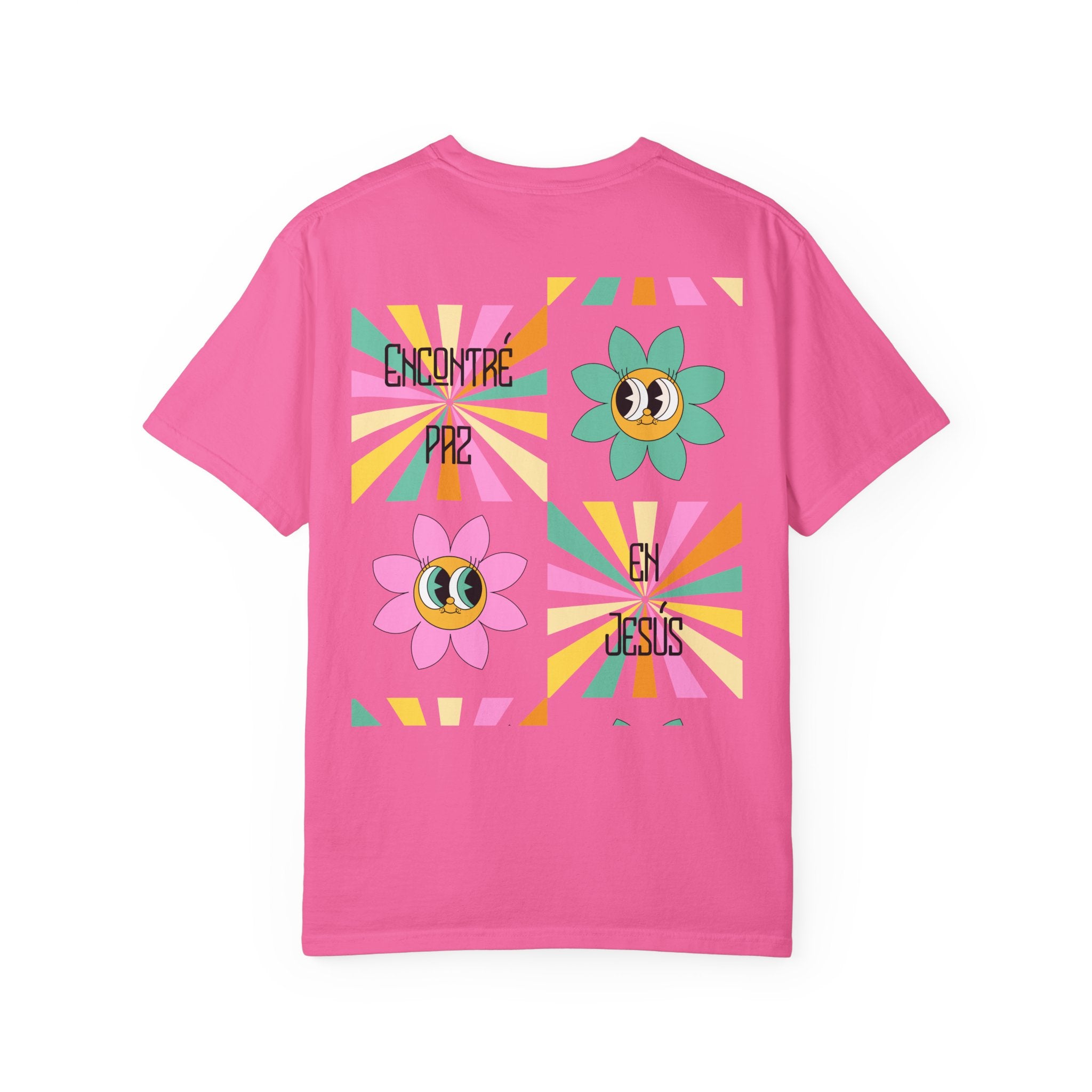 Woman's Spanish "Encontré paz en Jesús"- Camisa Retro Español