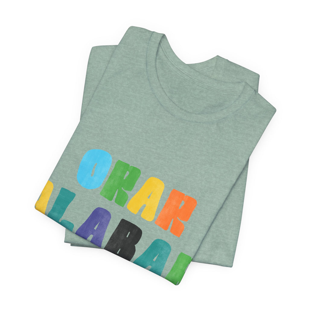 Men's Bilingual "Orar Alabar Repeat" T-Shirt – Camisa de hombres Bilingüe