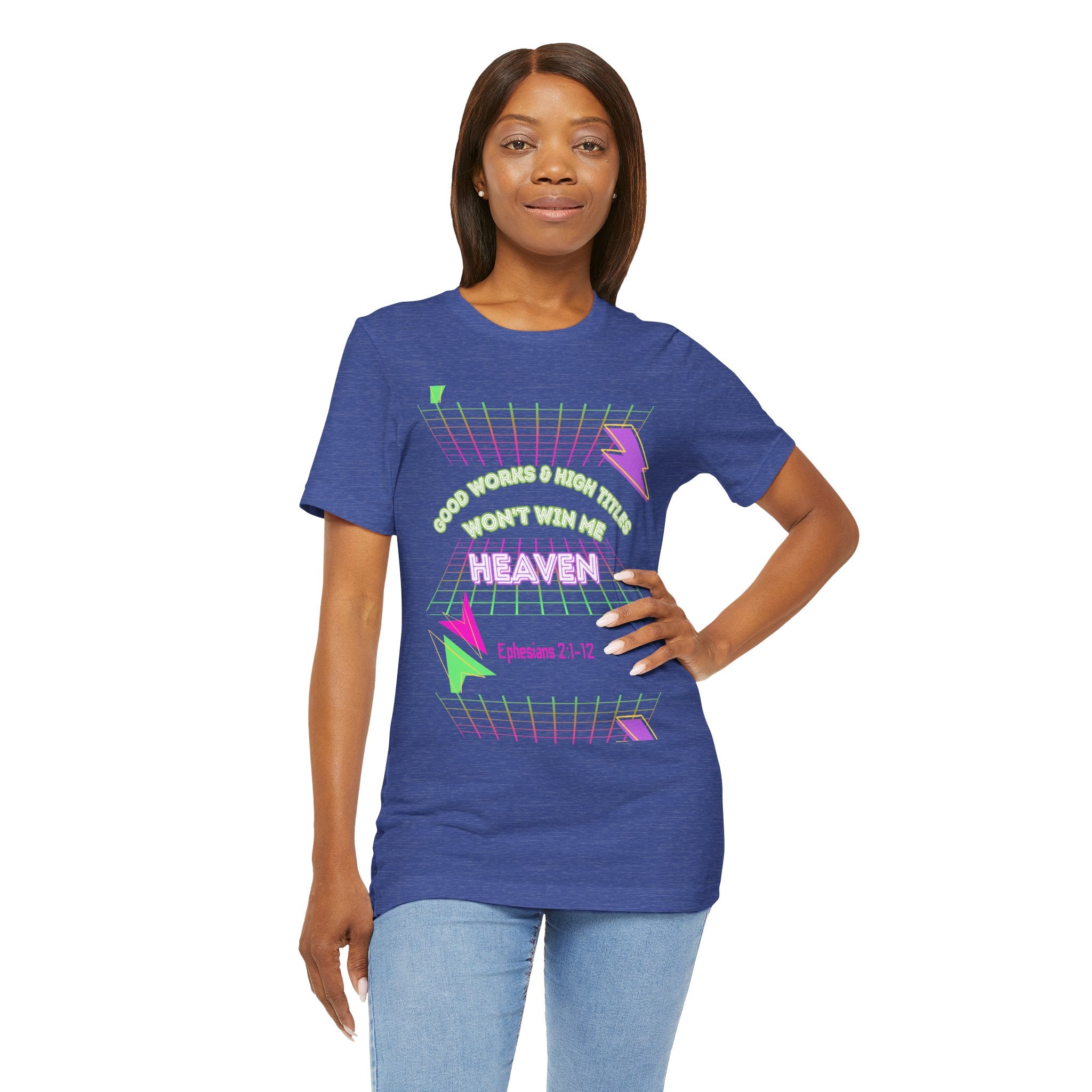 Woman's "Good works" Retro Tee— Ephesians 2:1-12 Retro Christian T-Shirt
