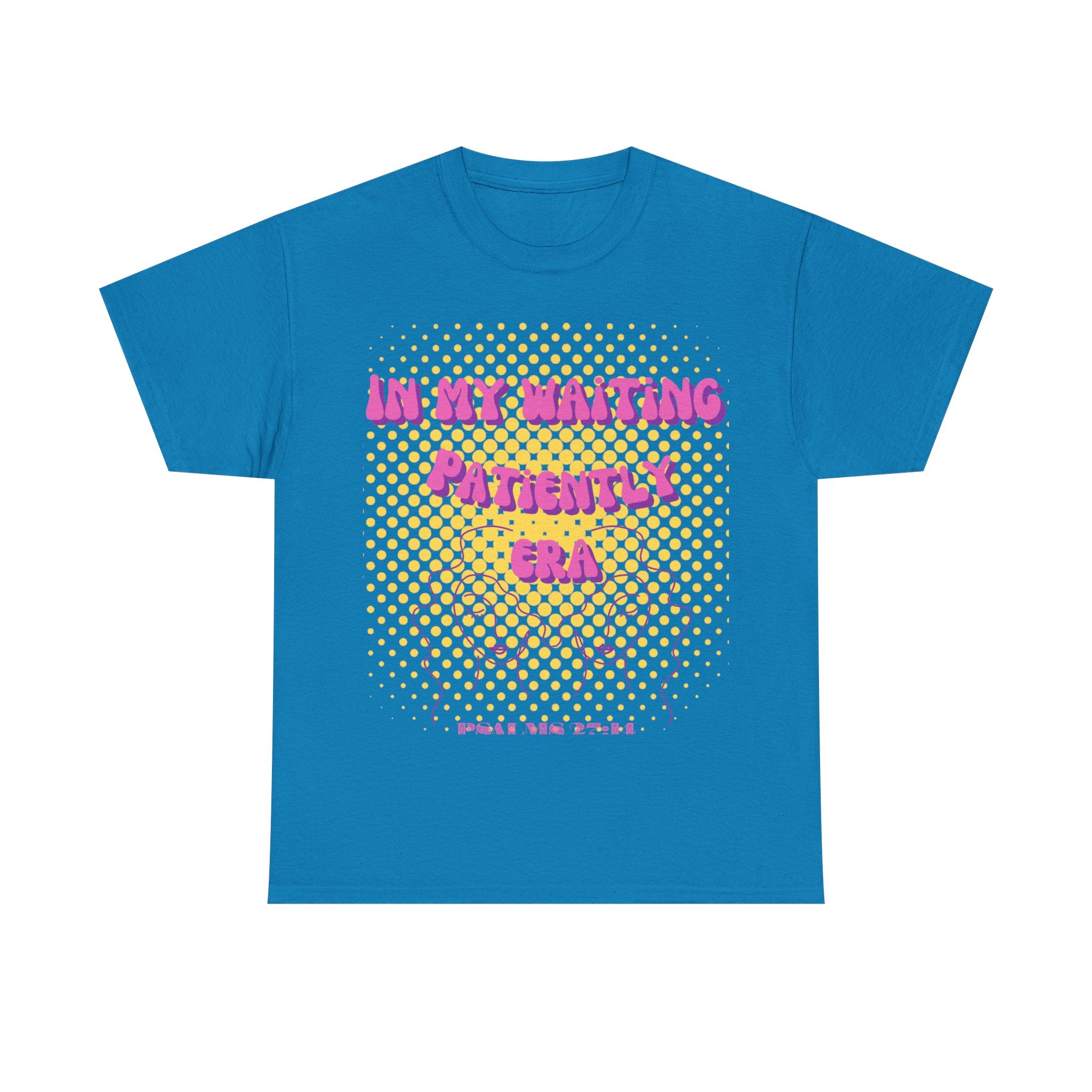 Women's 'In my Waiting Patiently Era' Tee - Yellow Graphic Jersey Short Sleeve