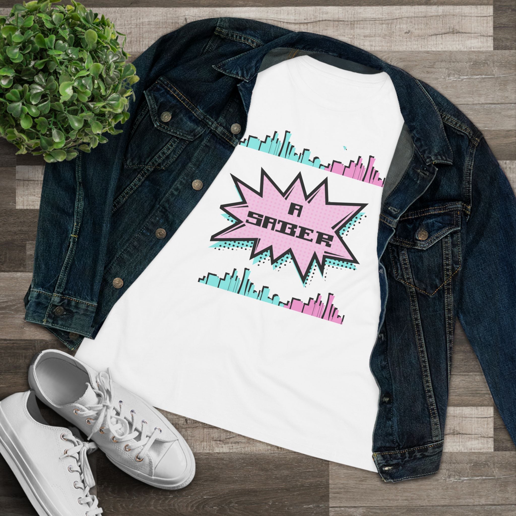 Women's Spanish 'A Saber' Cotton Tee – Retro Español Graphic T-Shirt