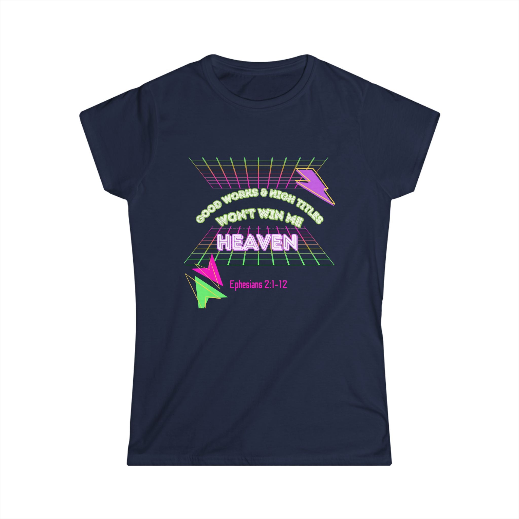 Woman's "Good works" Retro Tee— Ephesians 2:1-12 Retro Christian T-Shirt